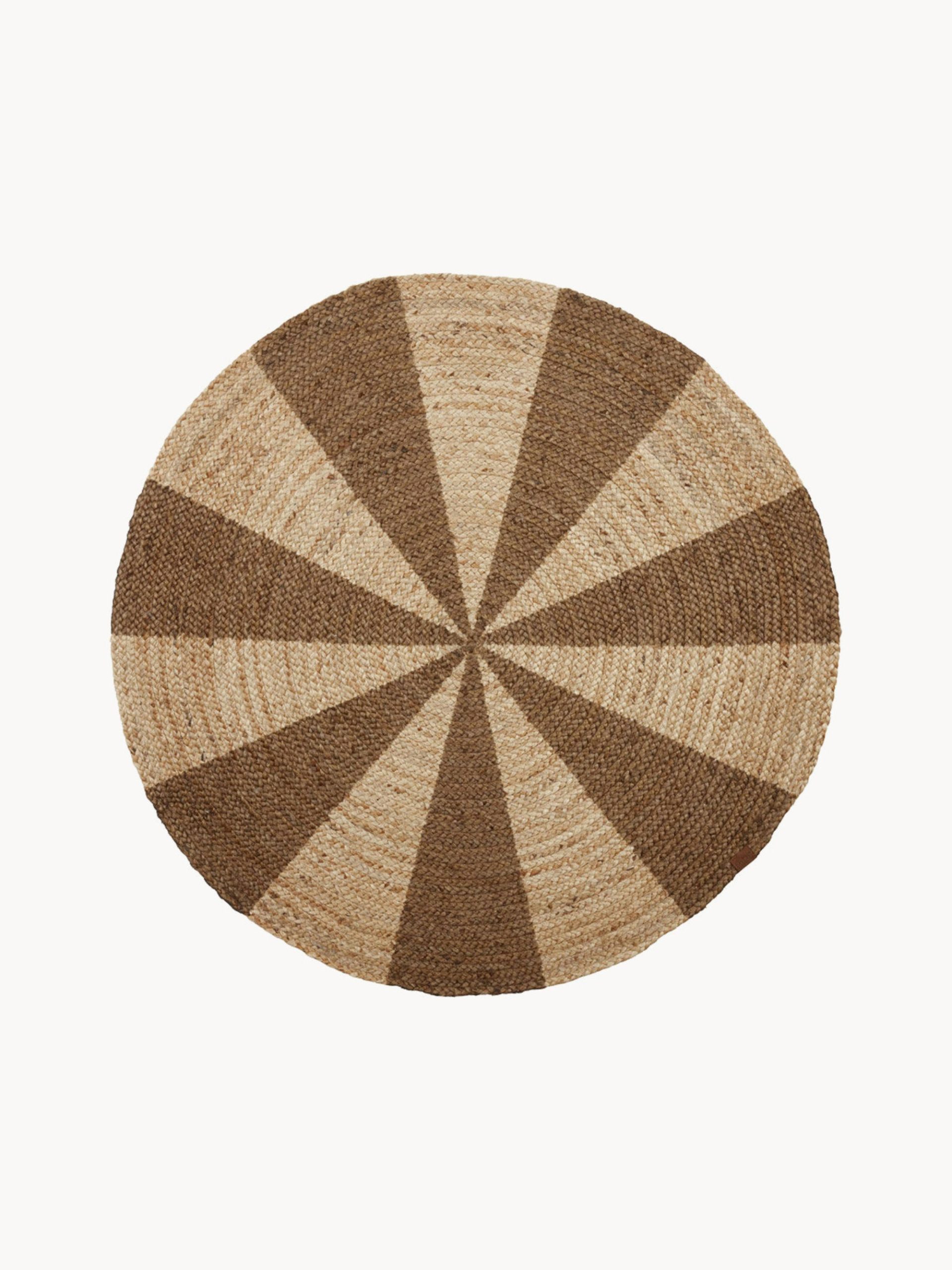 Alfombra redonda artesanal de yute Twinkle