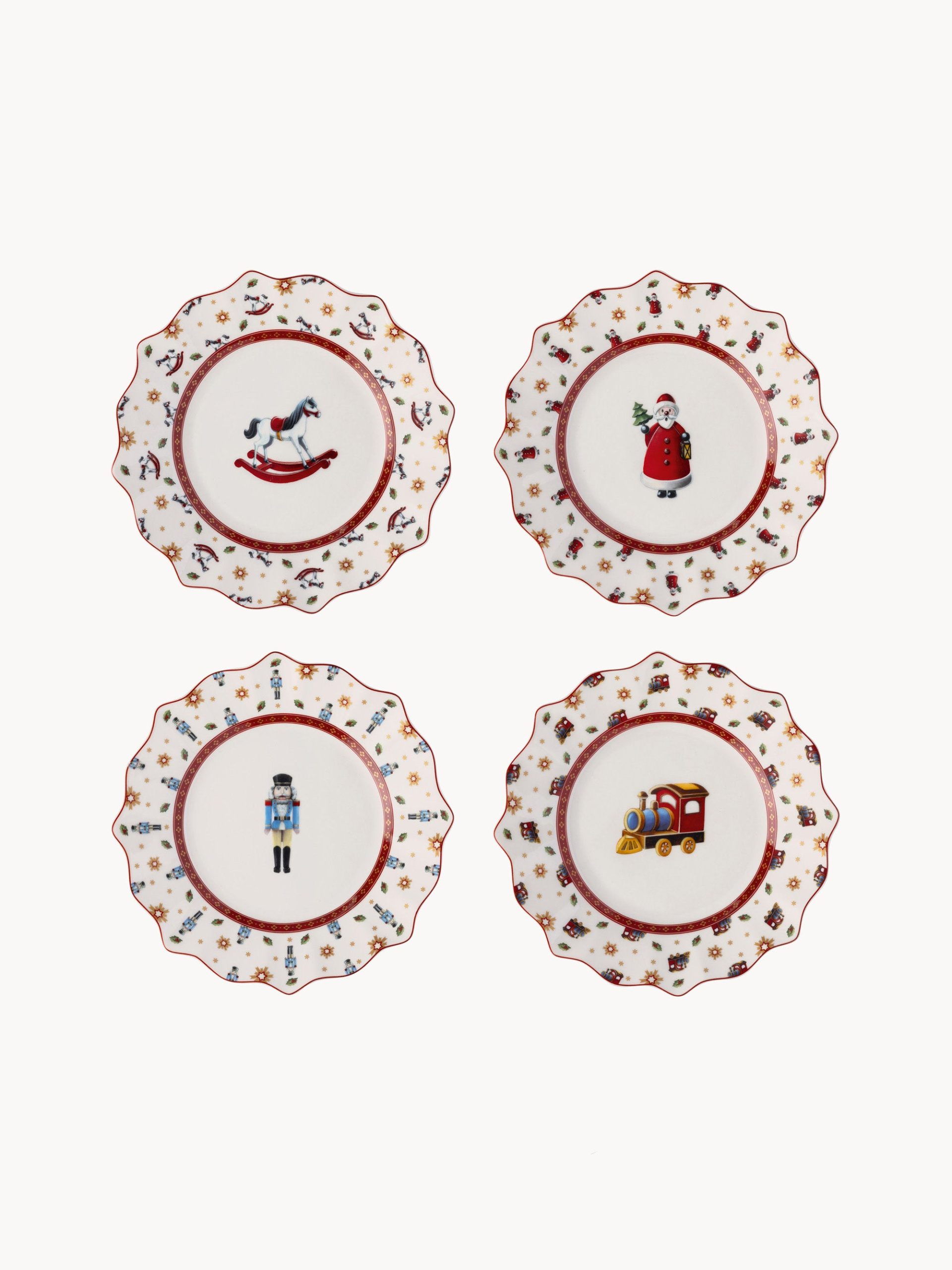 Platos postre de porcelana Toy's Delight, 4 uds.