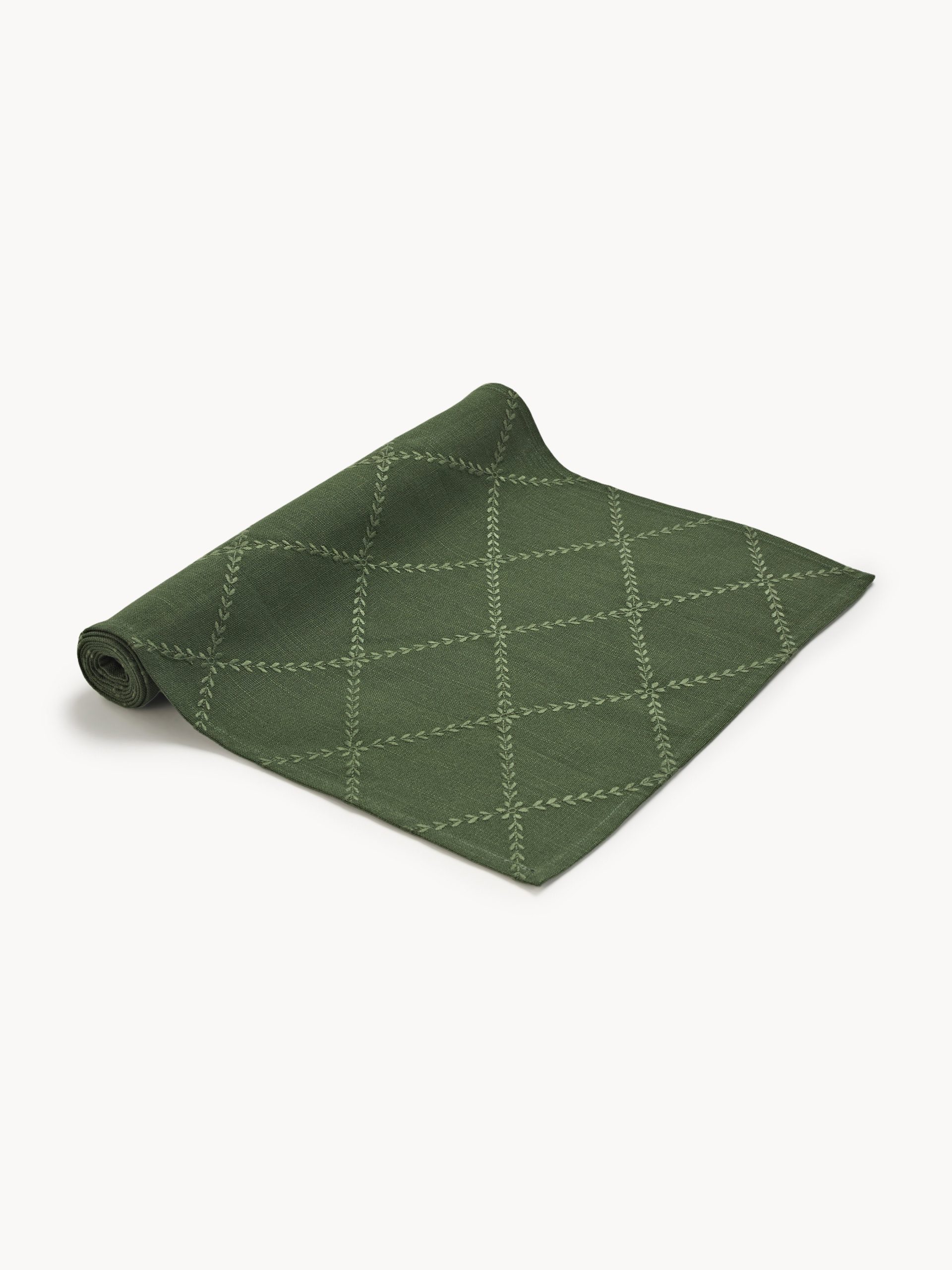 Camino de mesa navideño bordado Hedda