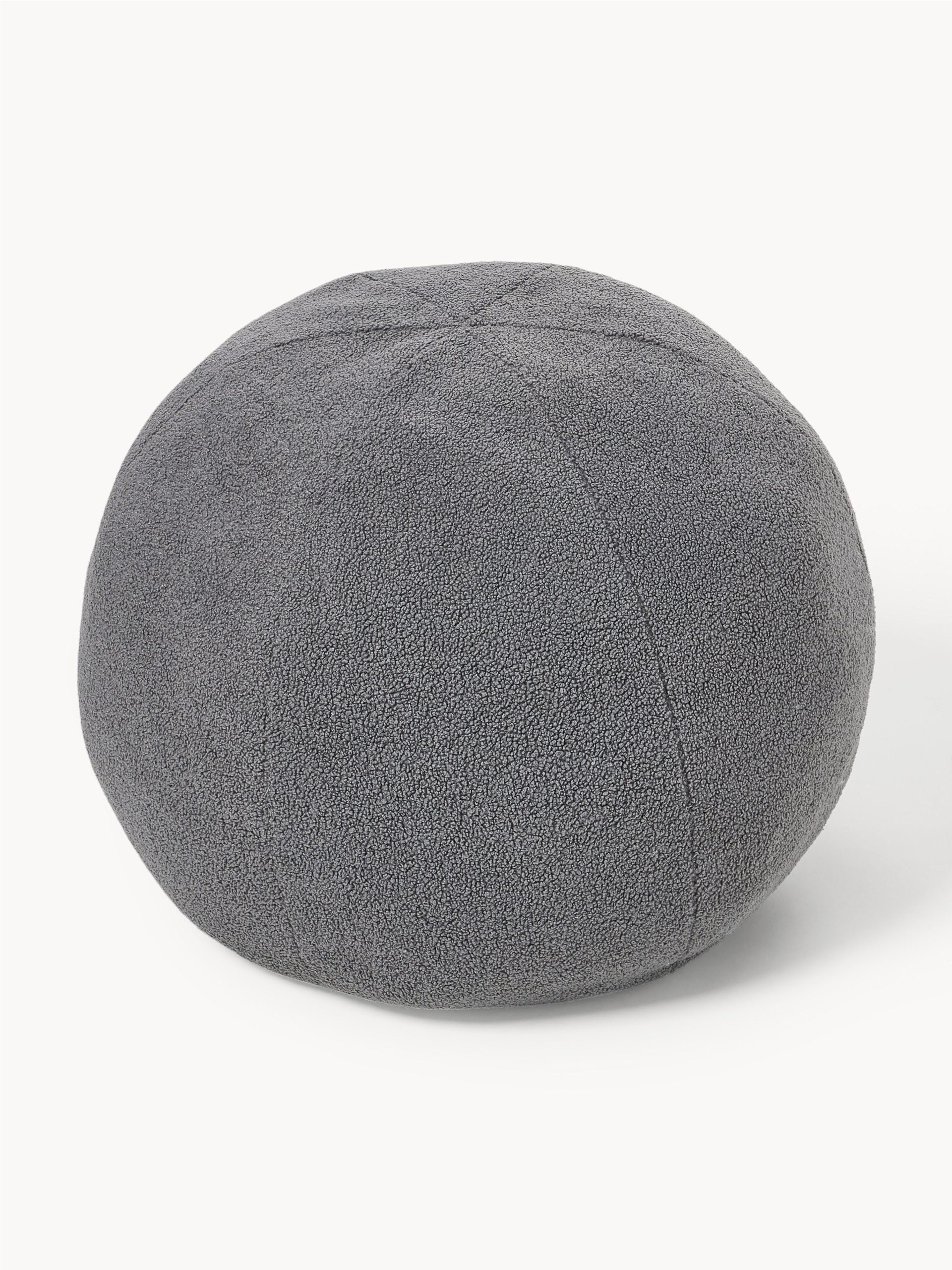 Westwing | Crosby Studios, cojín redondo en tejido bouclé Celeste, Ø 70 cm