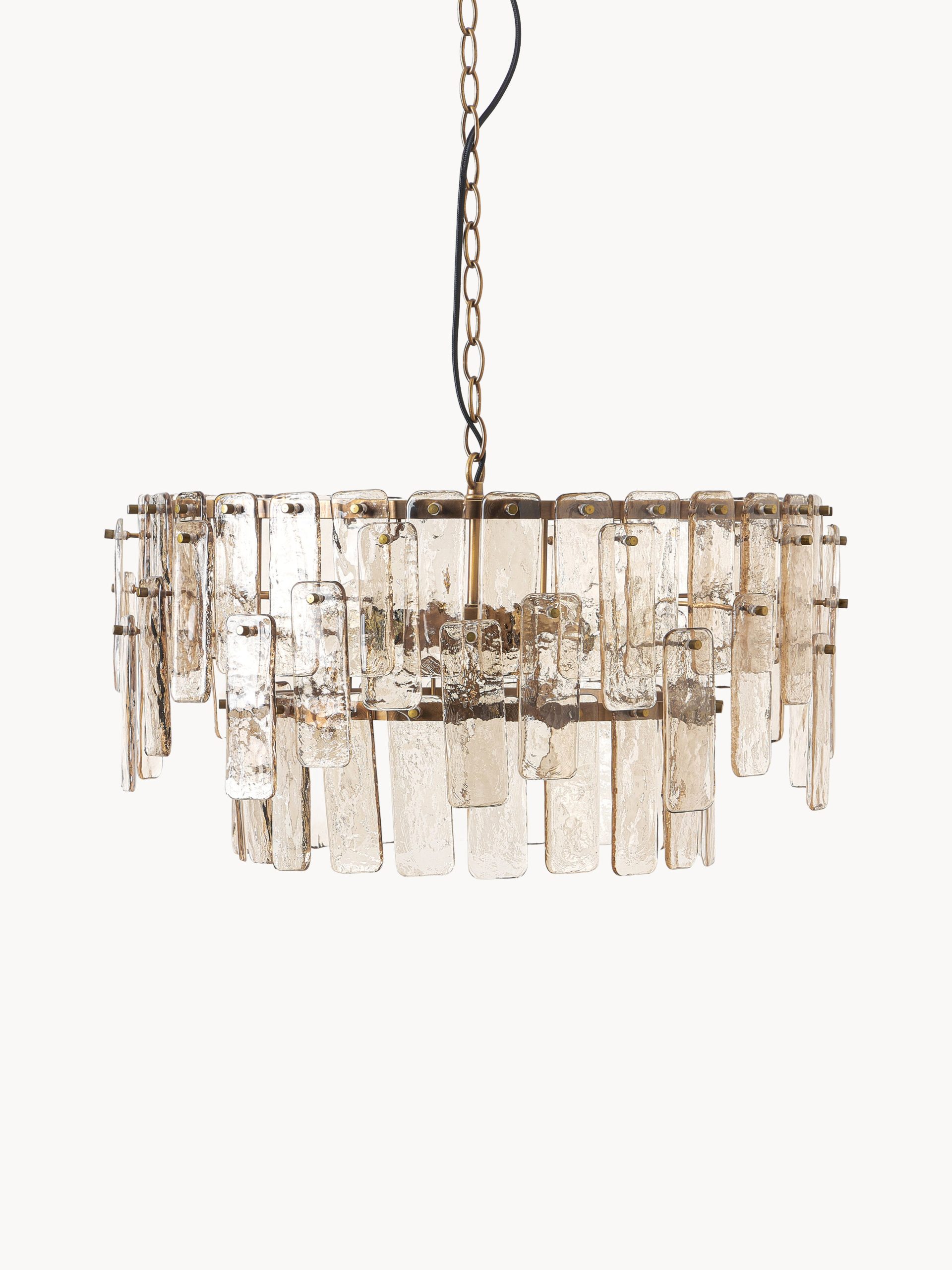 Lámpara de techo grande de vidrio Cersei