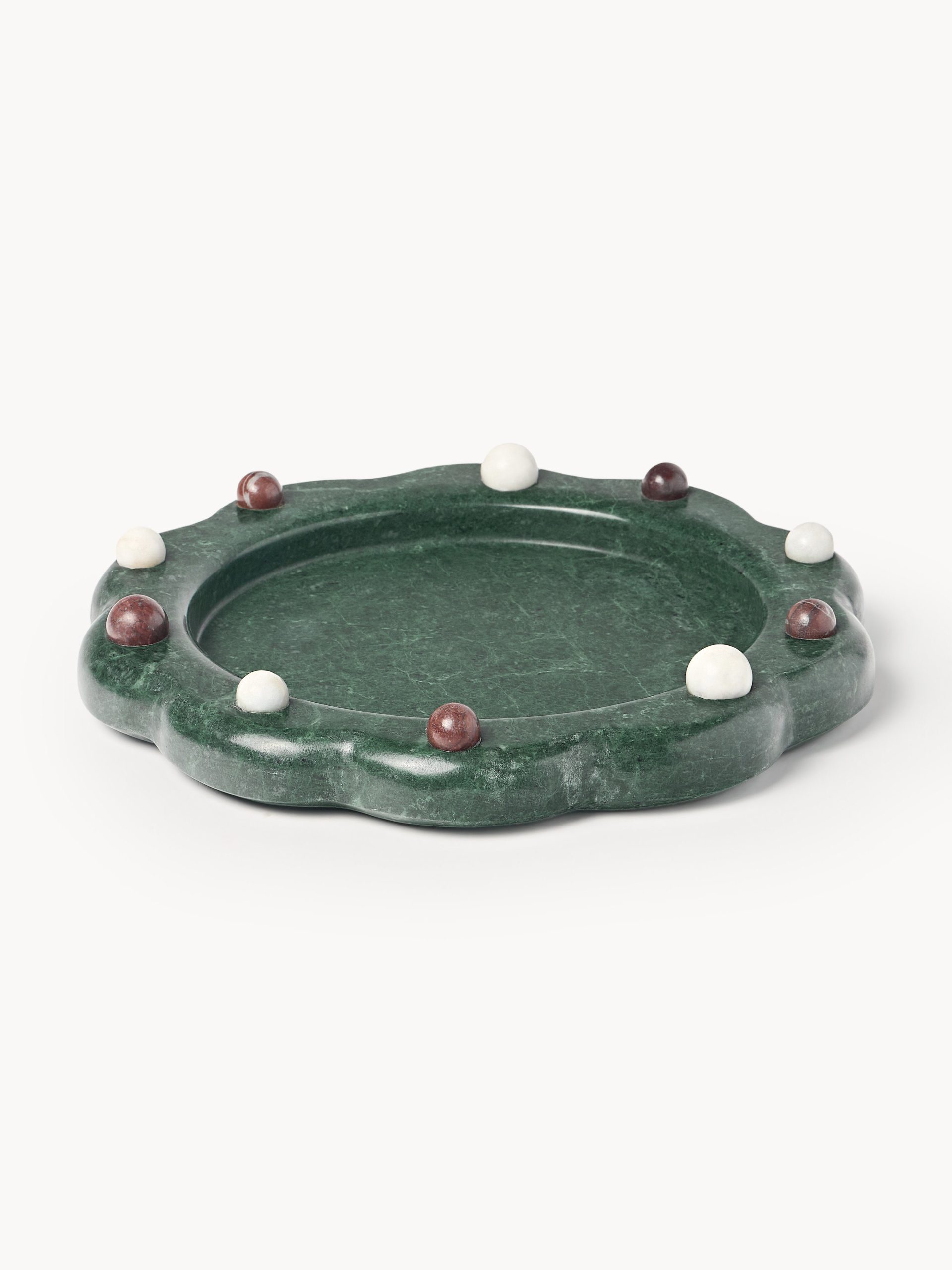 Bandeja decorativa navideña de mármol Cutemas