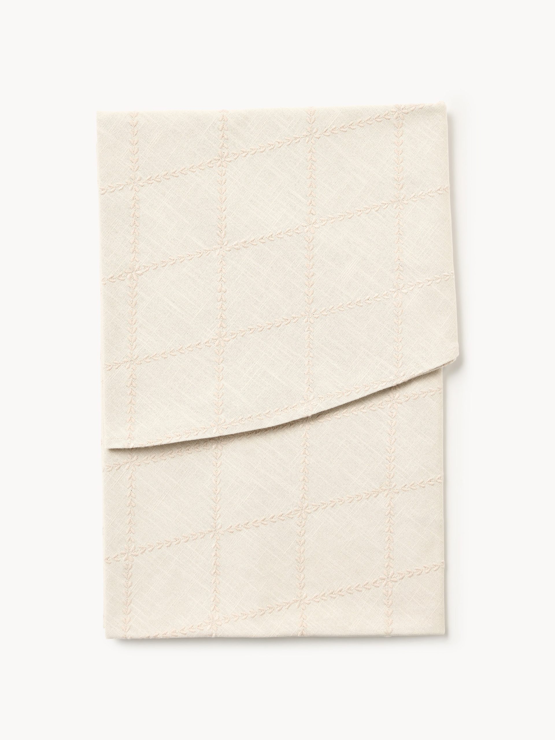 Mantel redondo navideño bordado Hedda