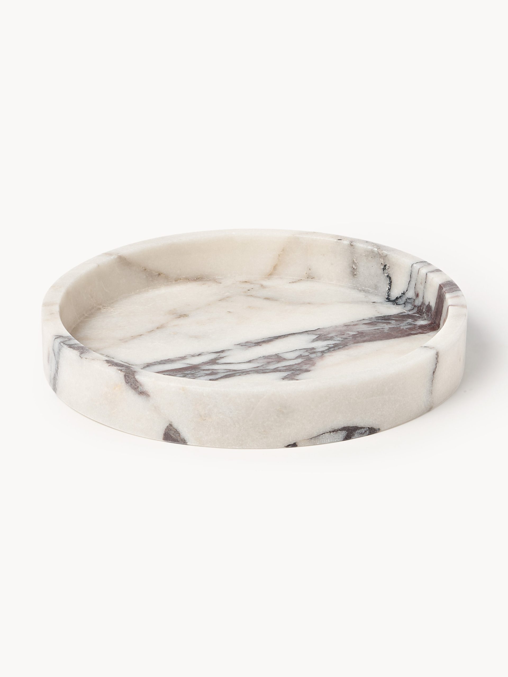 Bandeja decorativa de mármol Venice, Ø 25 cm