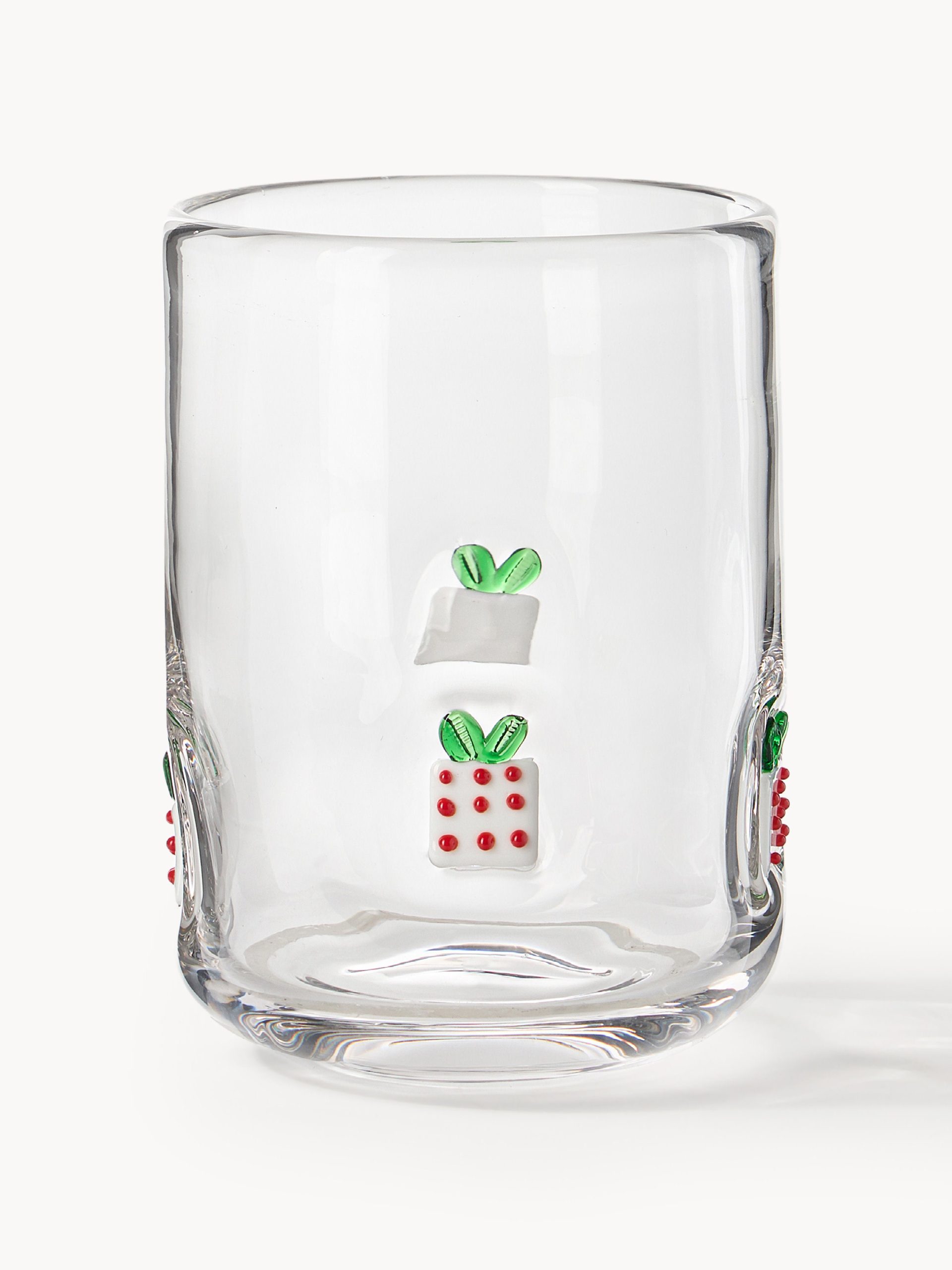 Vasos soplados Candy, 4 uds.