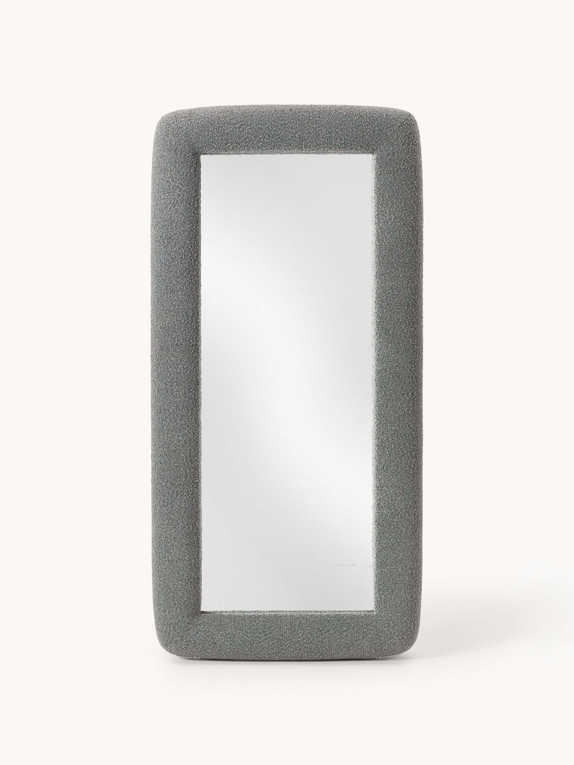 Westwing | Crosby Studios, espejo de pie con marco en tejido bouclé Glace