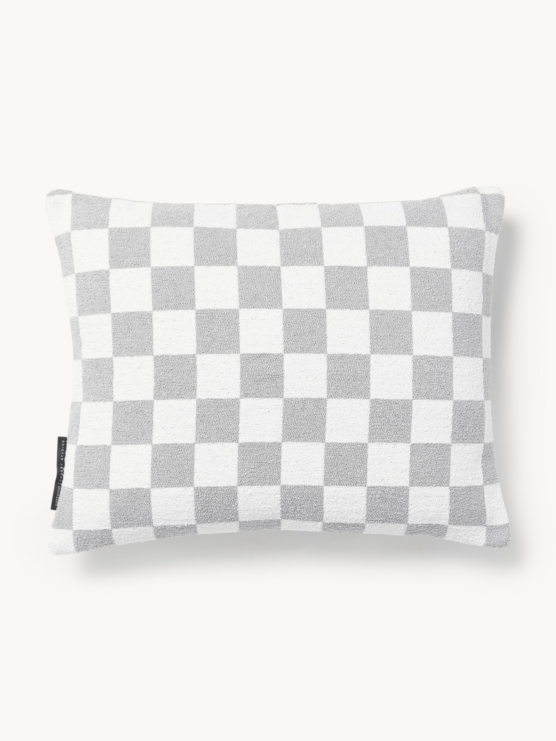 Westwing | Crosby Studios, funda de cojín a cuadros Oreiller