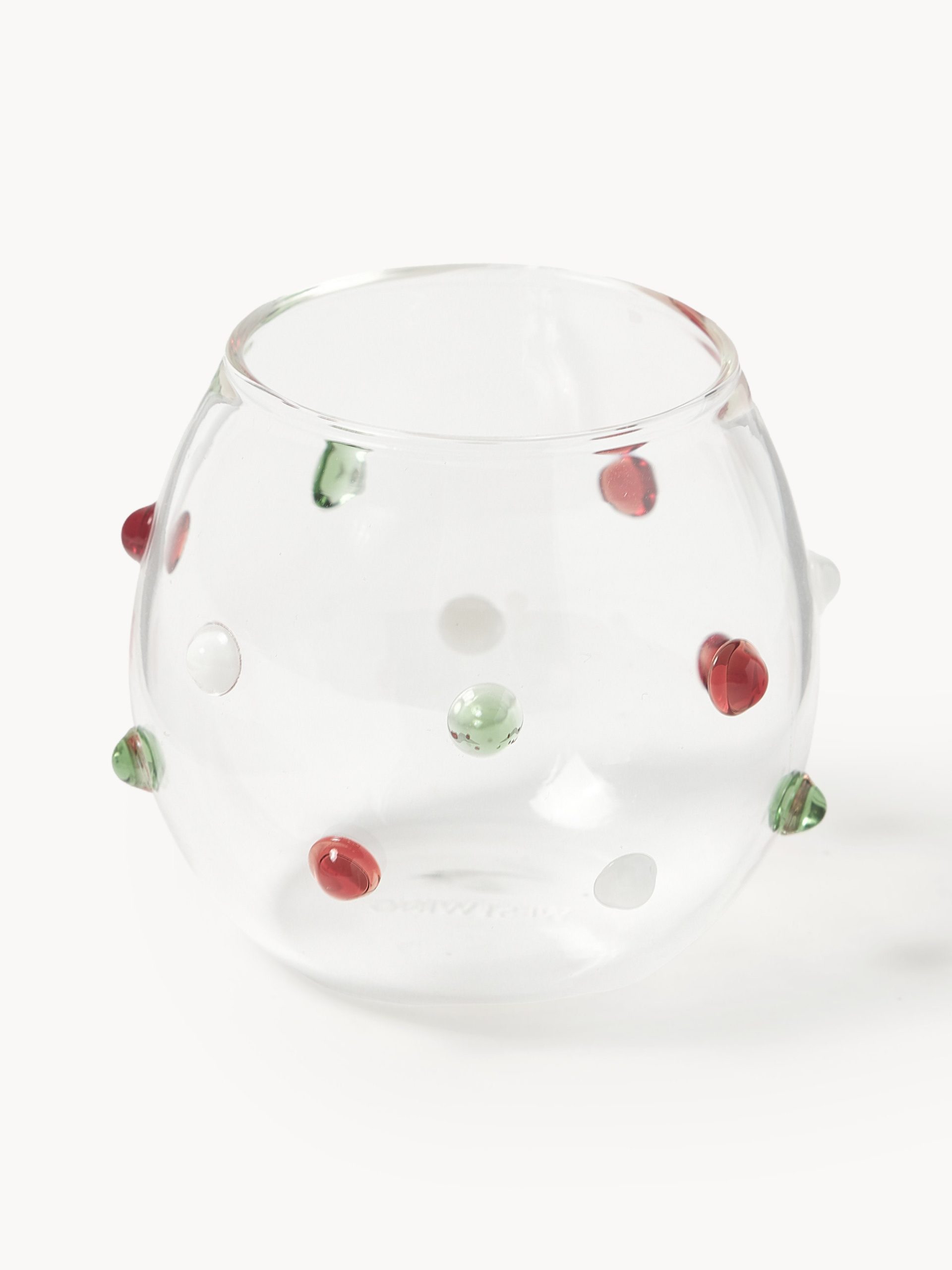 Vasos chupito de borosilicato soplados artesanalmente Perli, 4 uds.