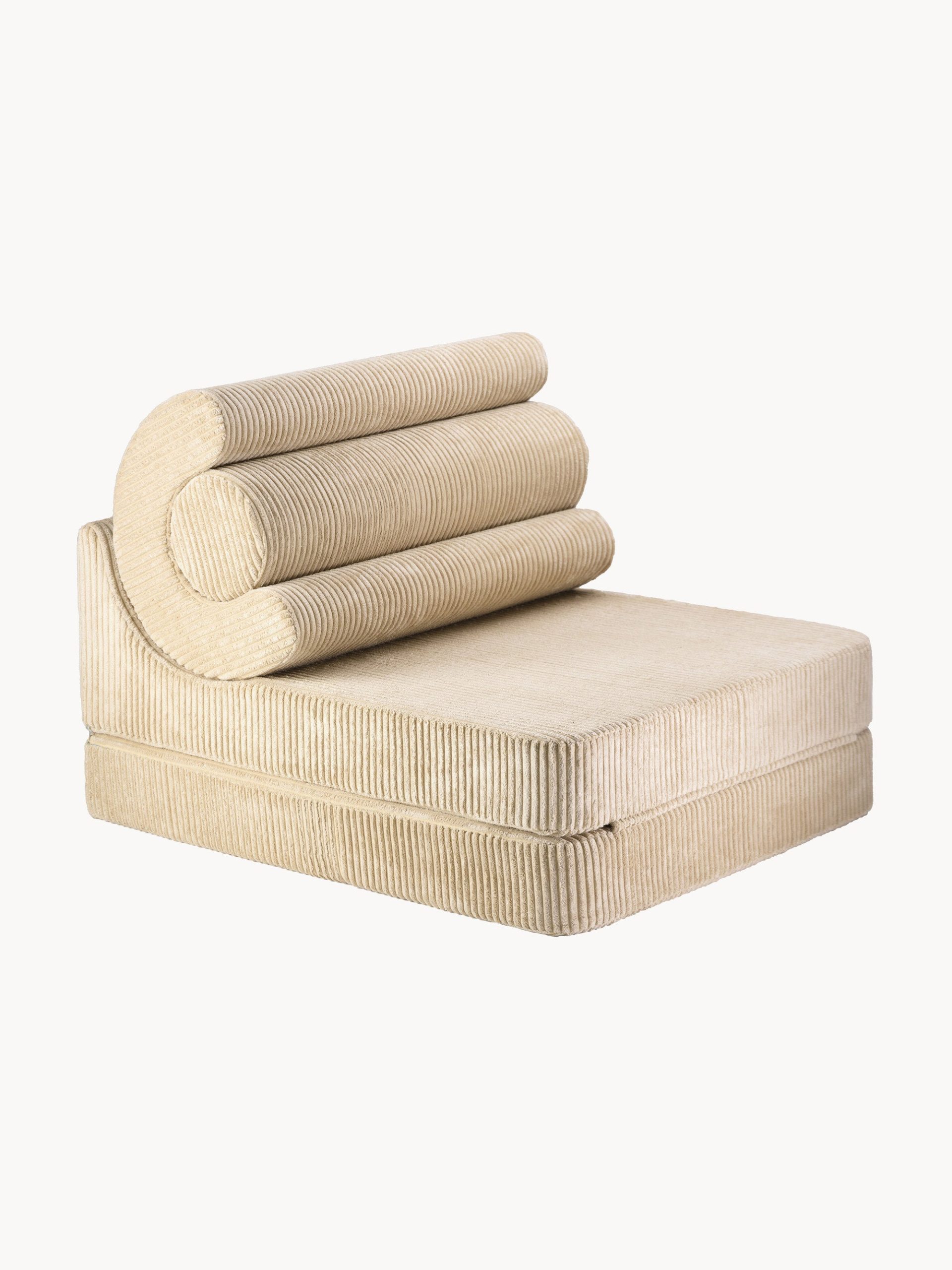 Silla infantil plegable artesanal de pana Flipster