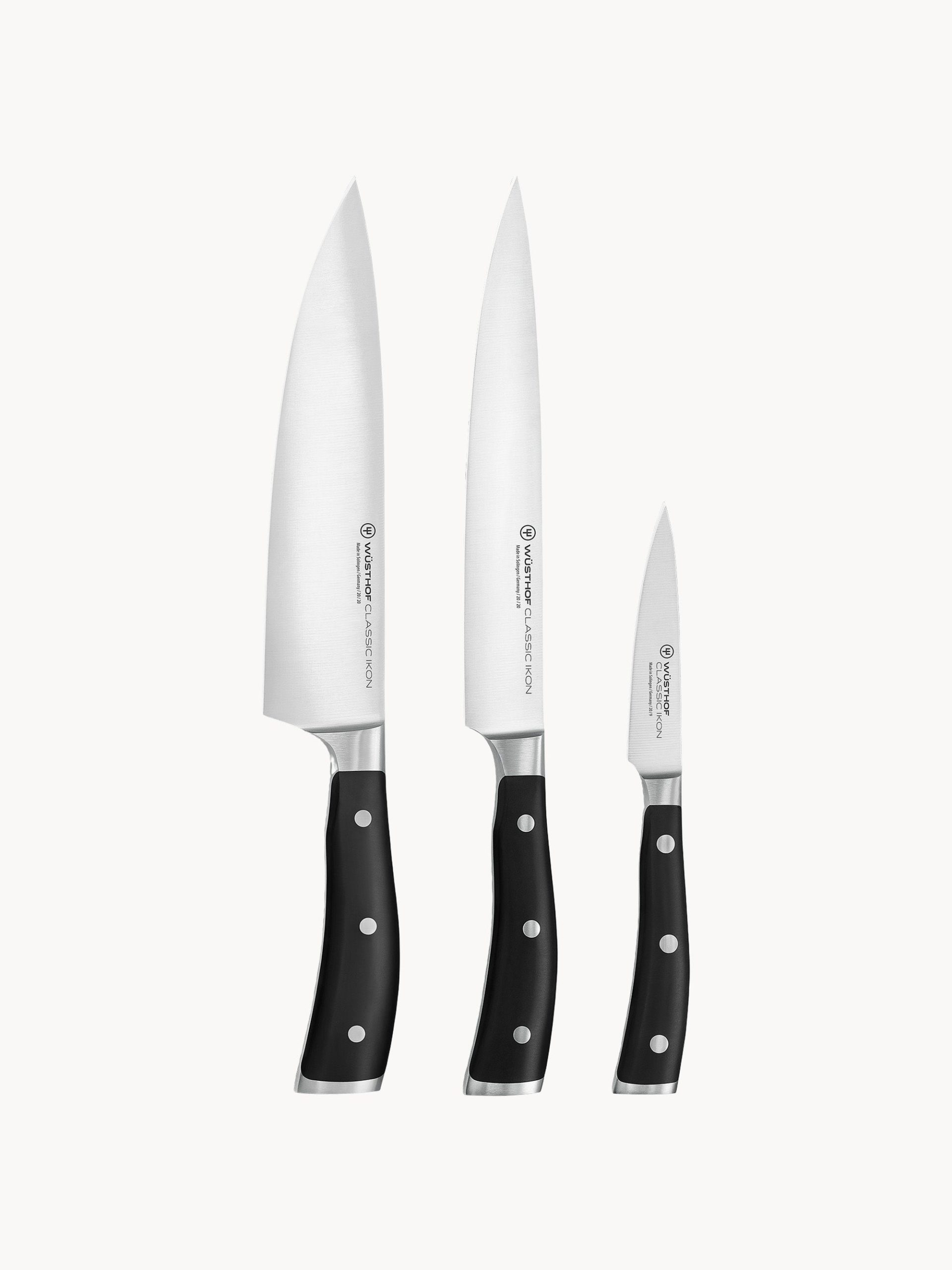 Set de cuchillos de acero inoxidable Classic Icon, 3 uds.