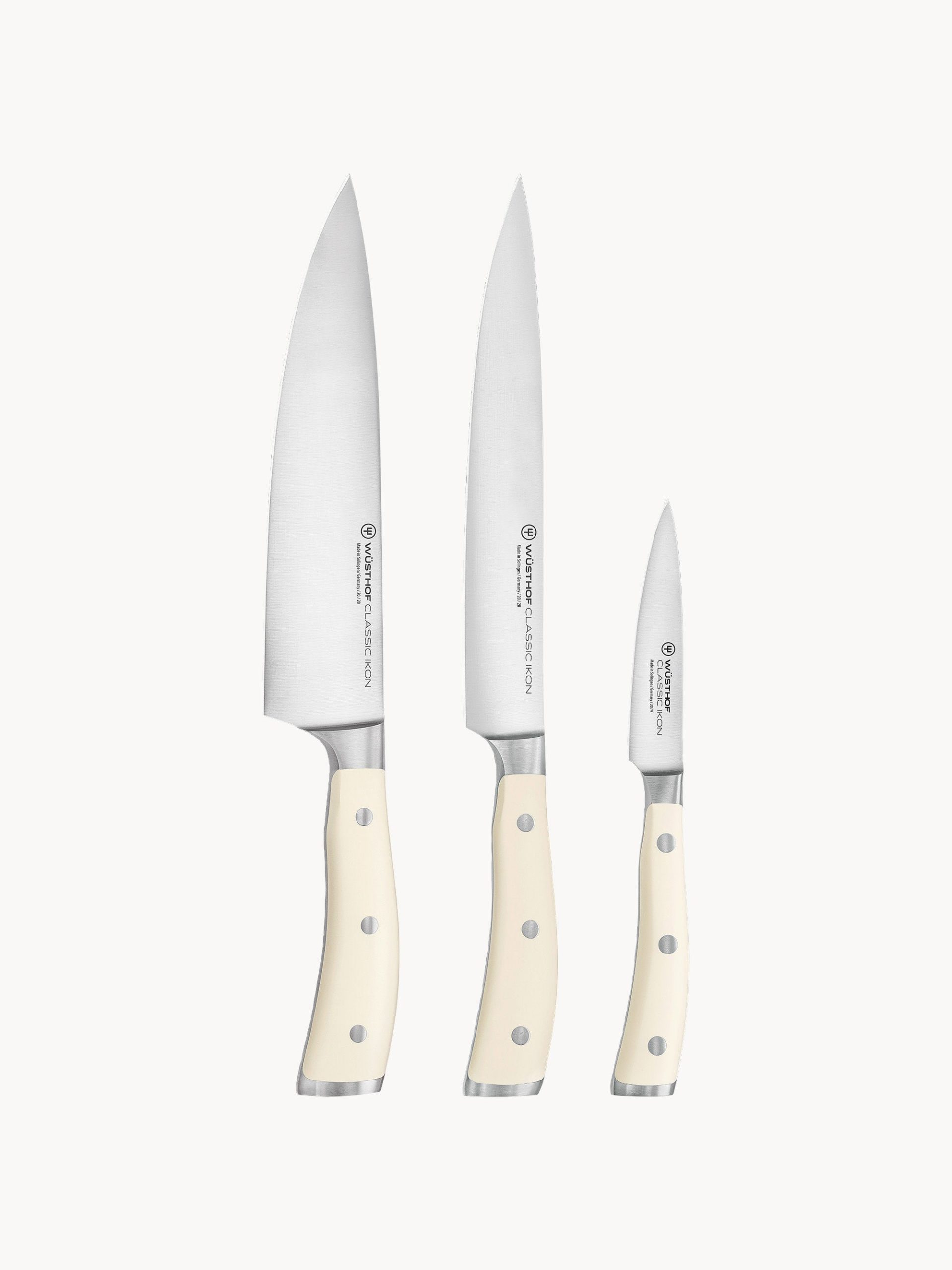 Cuchillos de acero inoxidable Classic Icon, 3 uds.