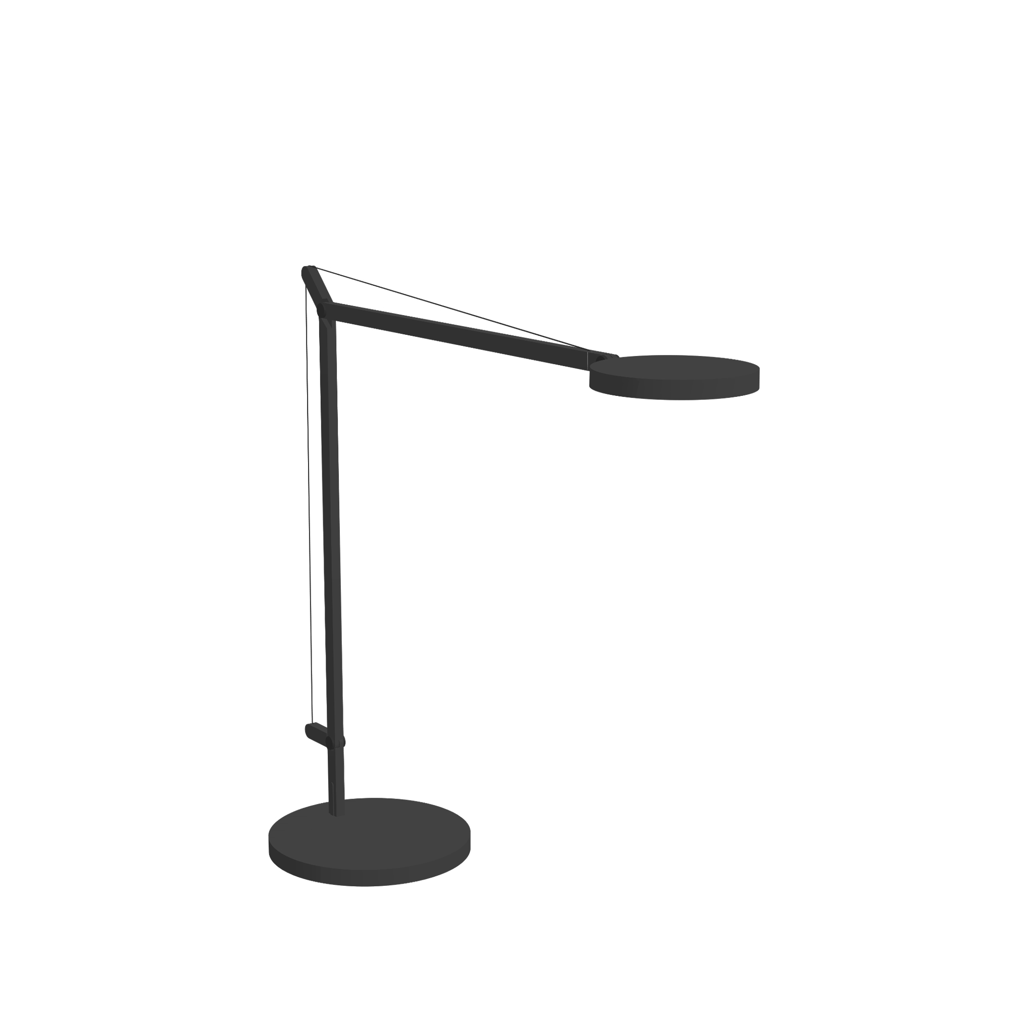 Demetra lámpara de mesa negro brillante