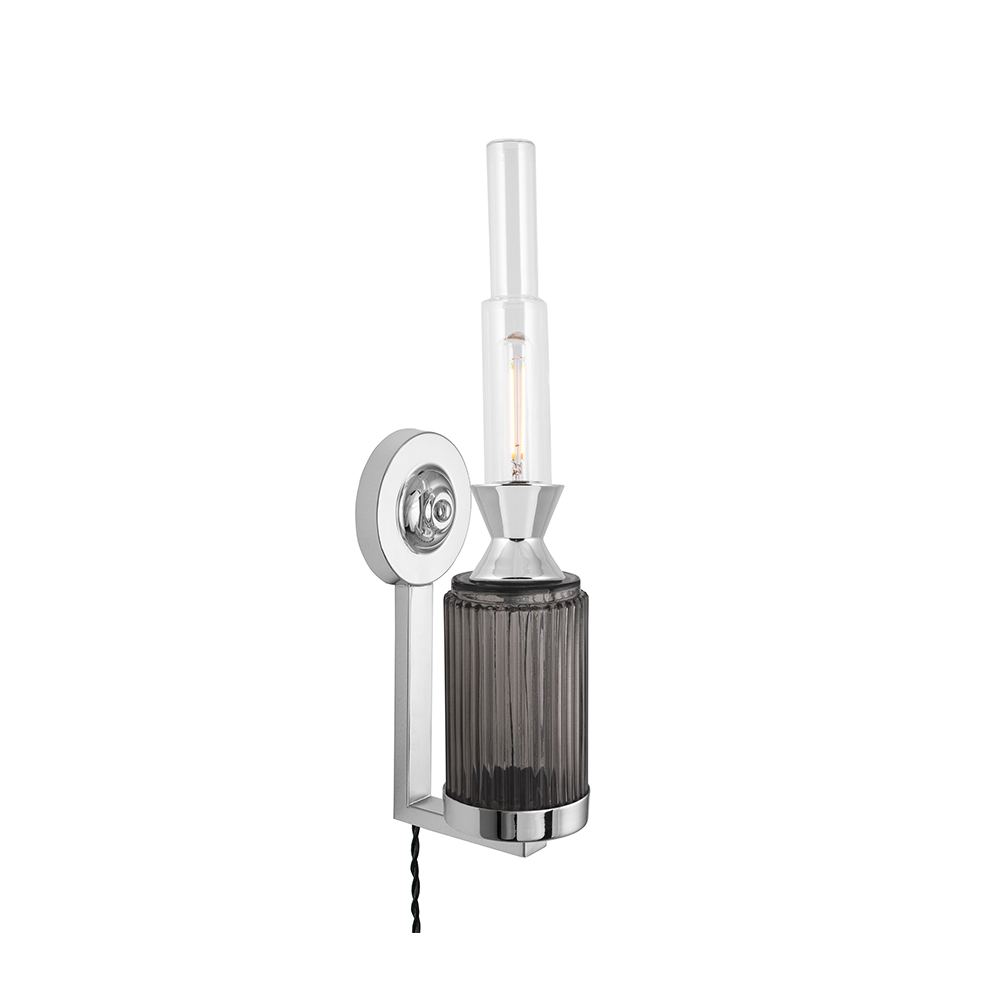 Lámpara de pared Ester Humo/cromo