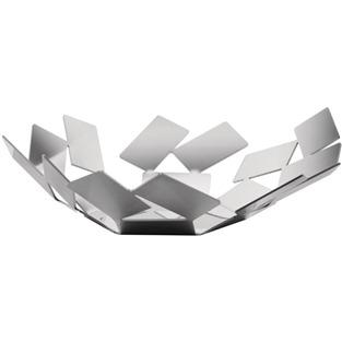 Alessi MT01 W Stanza dello Scirocco Cesto de Acero y Resina Blanco