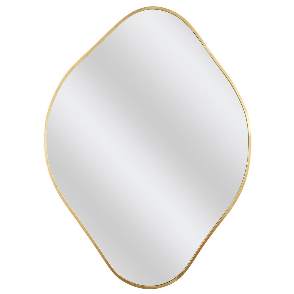 Home Deco Factory Espejo Dorado Lounge Vidrio/Cristal Máquina 44x60 cm