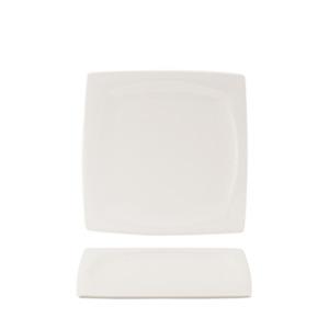 SUMMA Noubon Quat Plato Llano 21x21 cm, Colección NOUBON, Porcelana Marfil (6 Unidades)