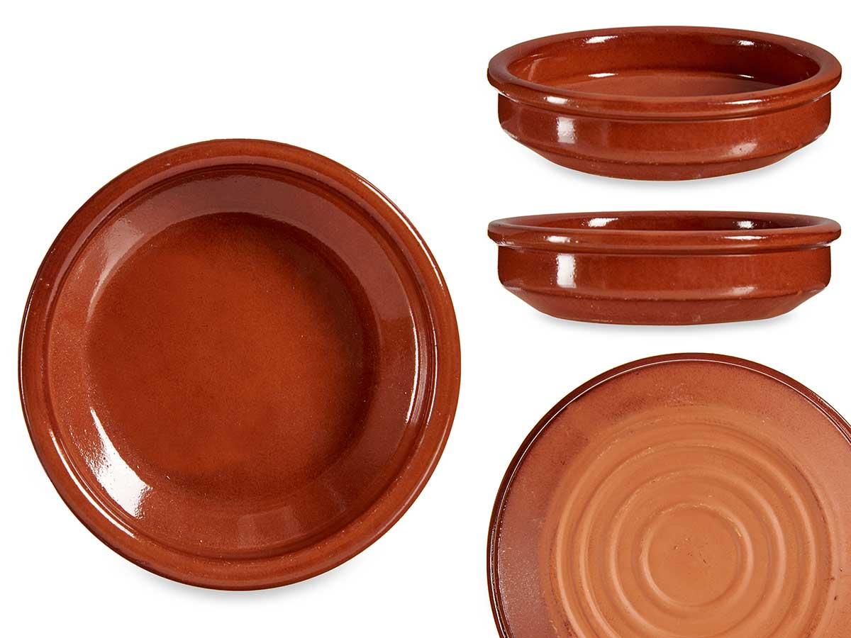 La Dehesa Cazuela Redonda Sin Asas 10 cm Diámetro Barro Refractario Color Miel (45 Unidades)