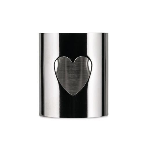 Alessi AKK10 H Servilletero Corazón Acero Inoxidable 18/10 Diseño por King-Kong