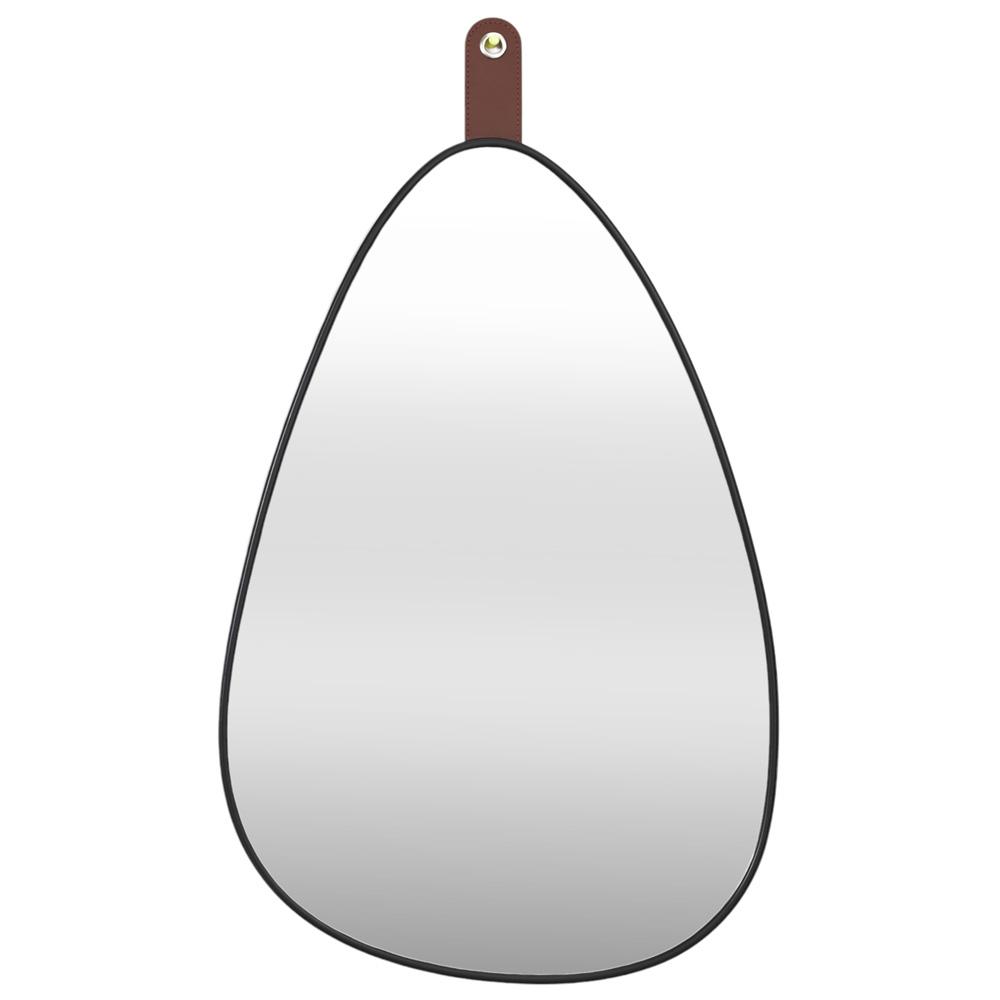 Home Deco Factory Espejo con Correa Chicago Estilo Industrial Plástico