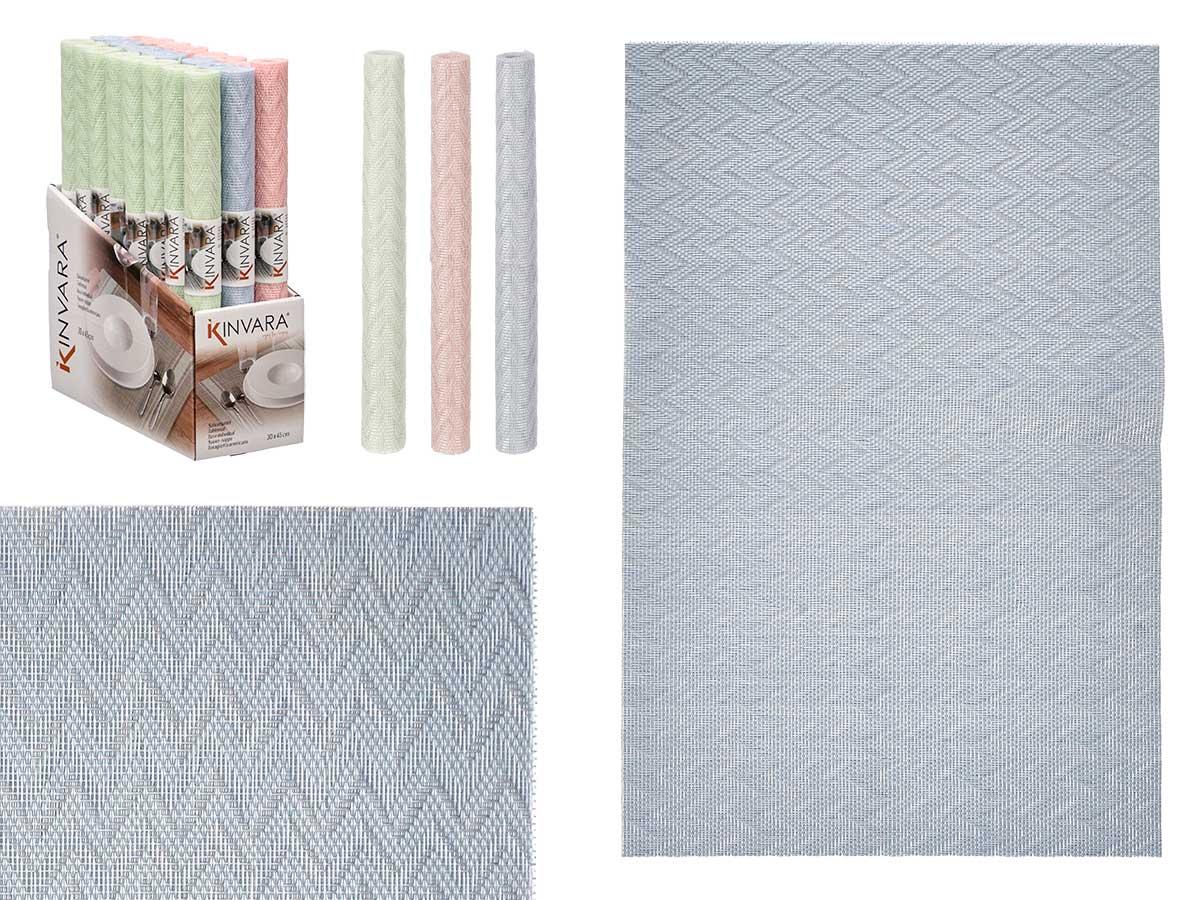 Kinvara Salvamantel Zig Zag Surtidos Pastel 30x45 cm - Azul, Rosa, Verde (48 Unidades)