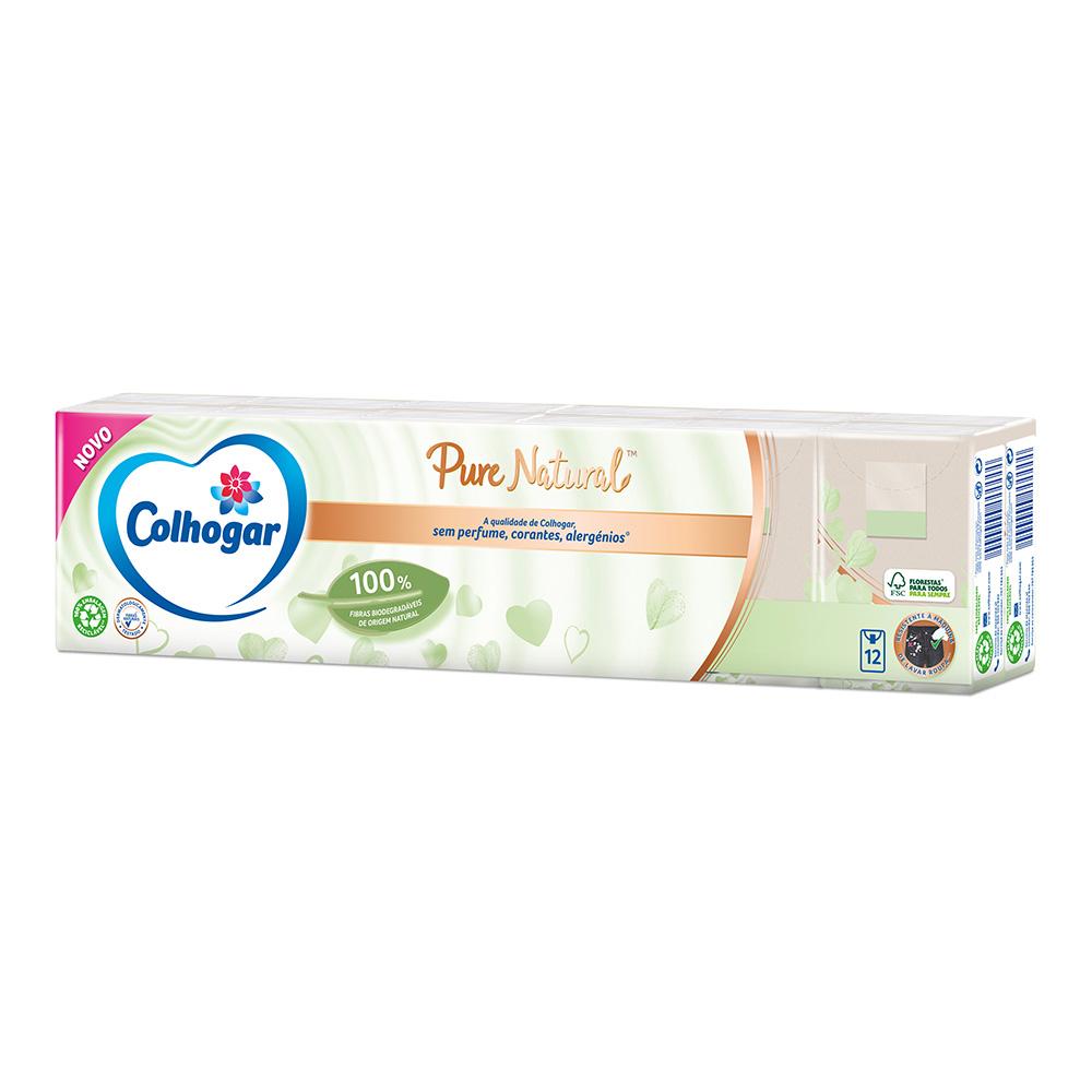 Colhogar Pañuelos de Celulosa 100% Natural, Pack 12 Unidades