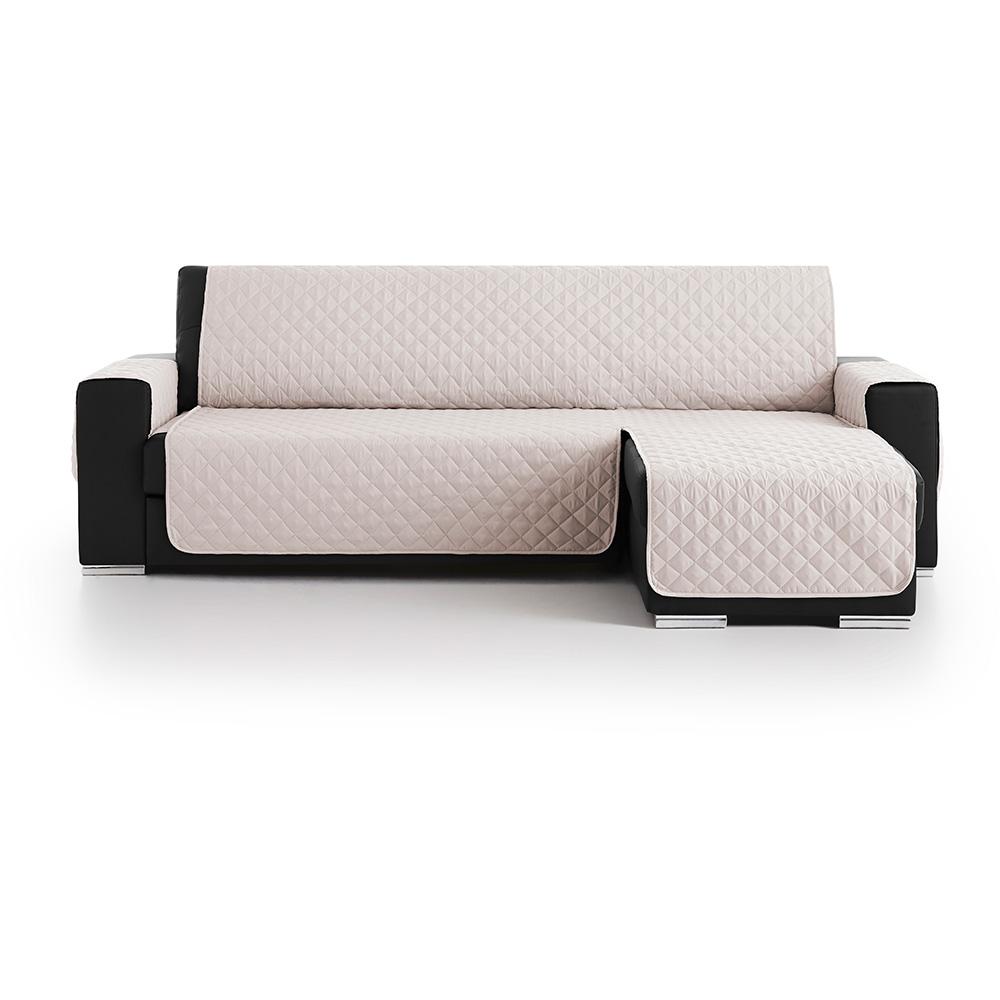 Belmarti Cubre Chaise Longue Marfil 200cm Universal Acolchado Tacto Melocotón