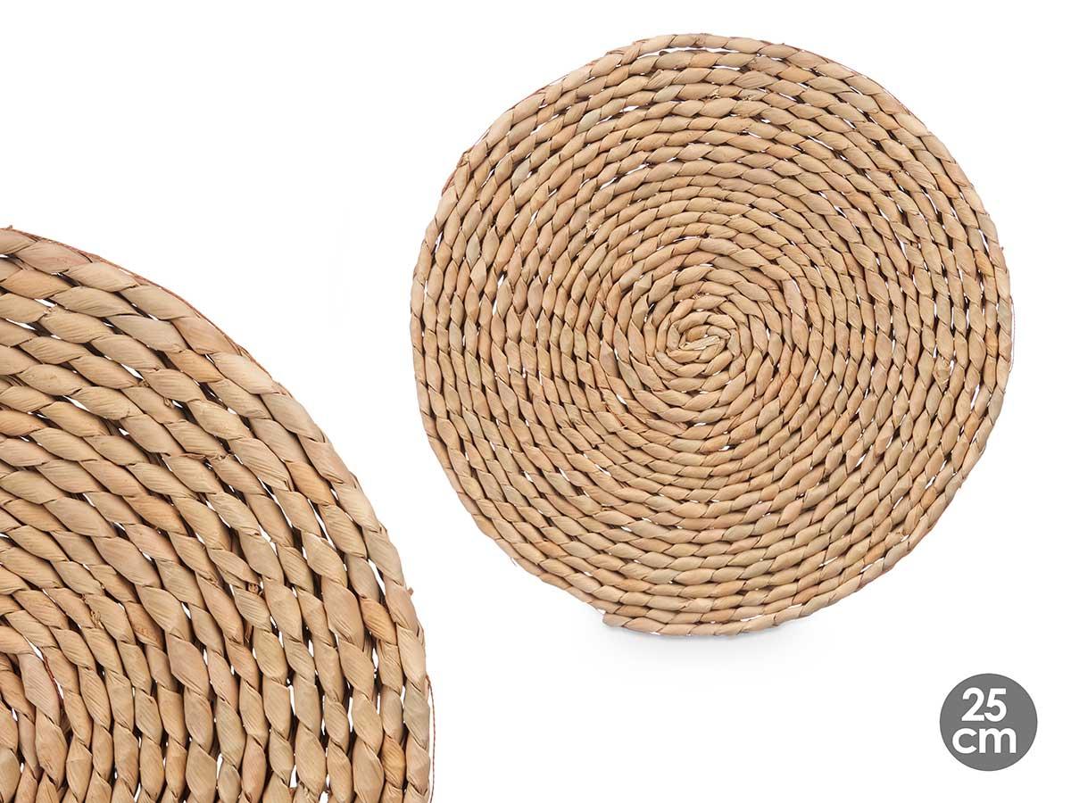 Kinvara Salvamantel 25Diam 25x25 cm Fibra Natural de Maíz (36 Unidades)