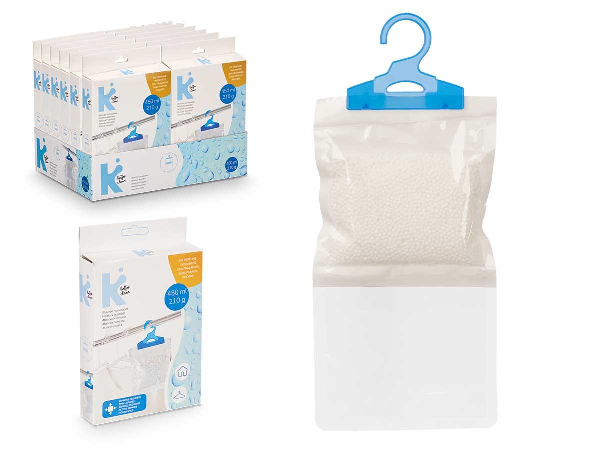 Arte Regal Bolsa Absorbe Humedad Pequeña 12x20x3 cm Azul Transparente (24 Unidades)