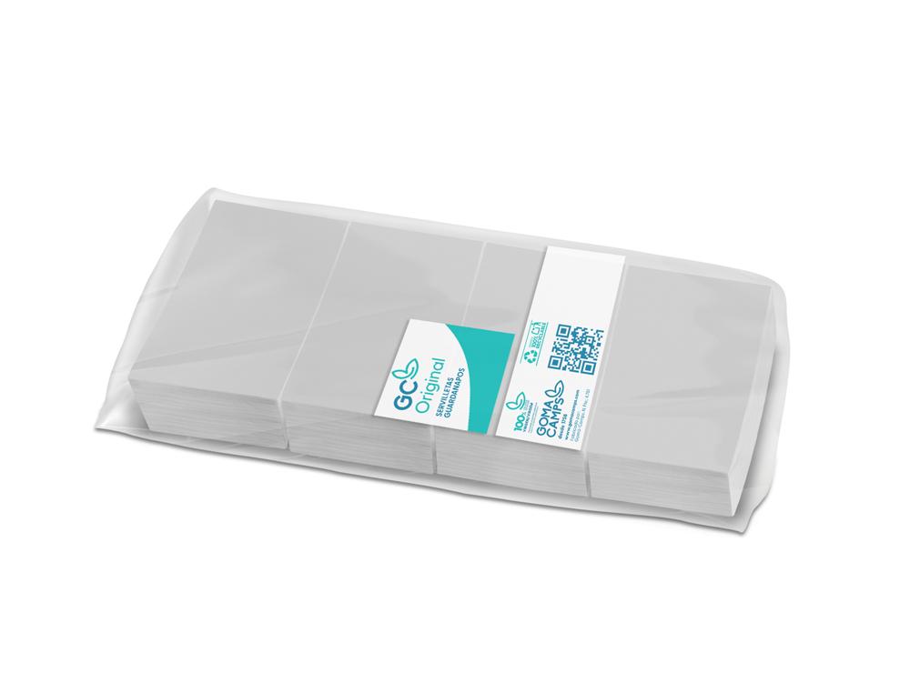 Goma-camps Servilleta mini blanca 9x12,2 cm 1 capa para dispensador de 400 unidades