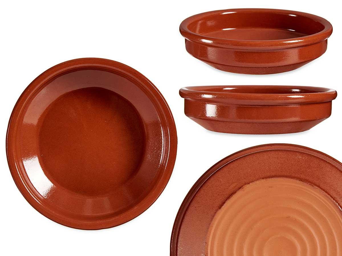 La Dehesa Cazuela Redonda con Asas de Barro Refractario 14 cm de Diámetro Color Miel (36 Unidades)