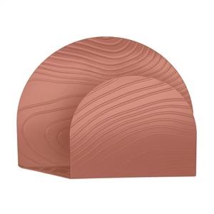 Alessi PU08 BR Servilletero Veneer Resina Marrón - Diseño Patricia Urquiola, Acero con Decoración en Relieve