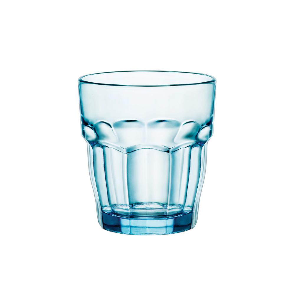 Bormioli Rocco Vaso Bajo Rock Bar Vidrio Templado Apilable Extra Resistente 27 cL Pack de 6 Apto Lavavajillas