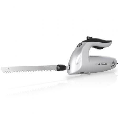 Orbegozo CU 3800 Cuchillo Eléctrico con Cuchilla Inoxidable, Adicional para Congelados, 150W, Baja Vibración y Seguridad