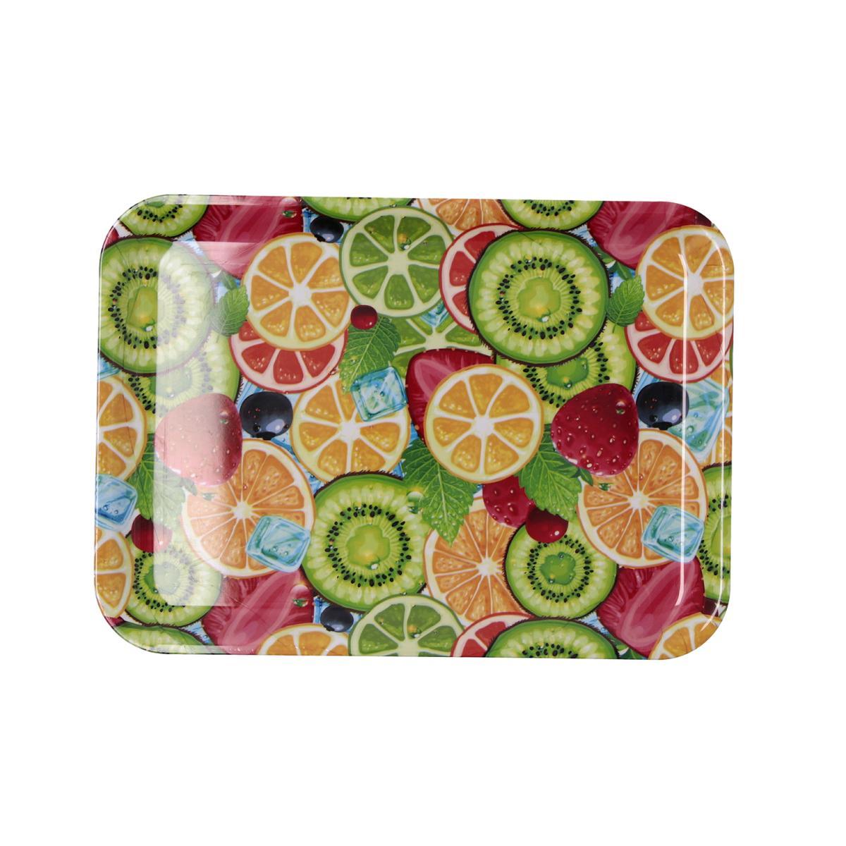 Quid Bandeja Rectangular Polipropileno Habitat 32x23x1,7 cm 36 Unidades Multicolor Apilable Fácil Limpiar