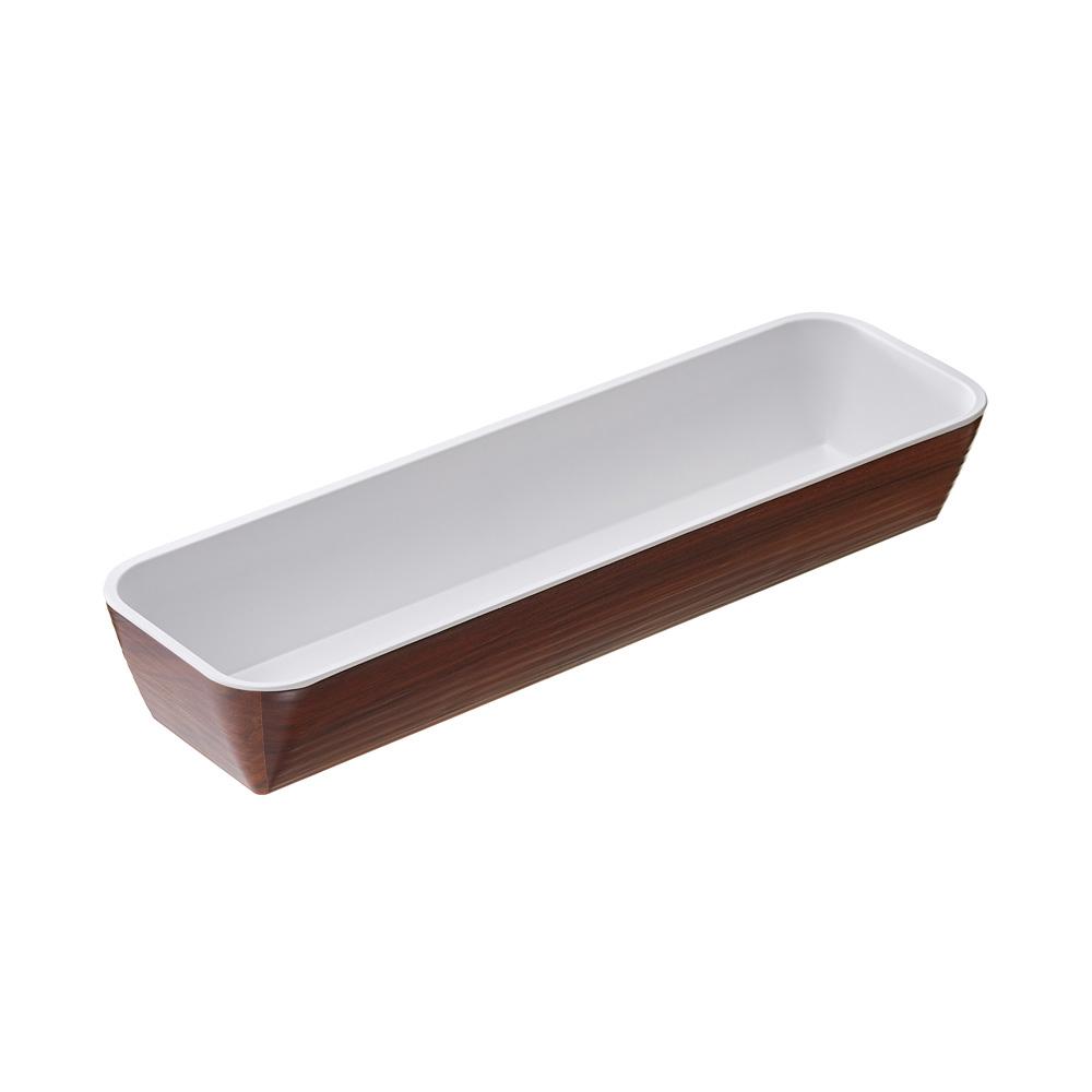 Leone Fuente Rectangular de Melamina 53x16.2x8 cm Apta para Lavavajillas
