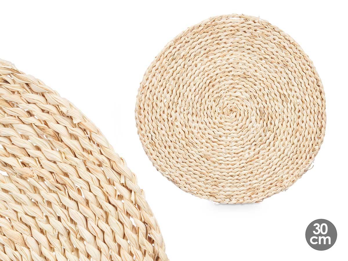 Kinvara Salvamantel Claro 30Diam, Fibra Natural de Maíz, 30x30 cm (24 Unidades)