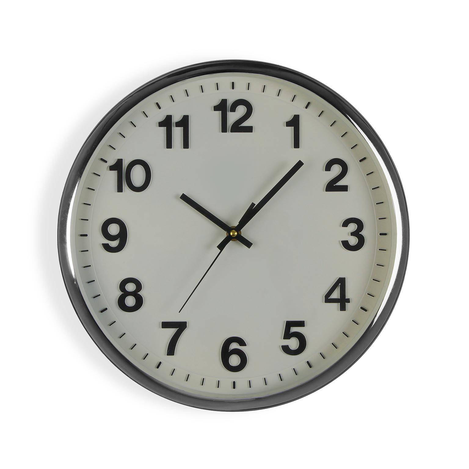 Reloj de Pared Versa Blanco Plástico 4,8 x 32 x 32 cm