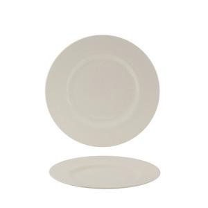 SUMMA Valet Plato Llano 20 cm, Colección VALET, Vitro Porcelana, Color Marfil, Diámetro 20.5 cm (6 Unidades)