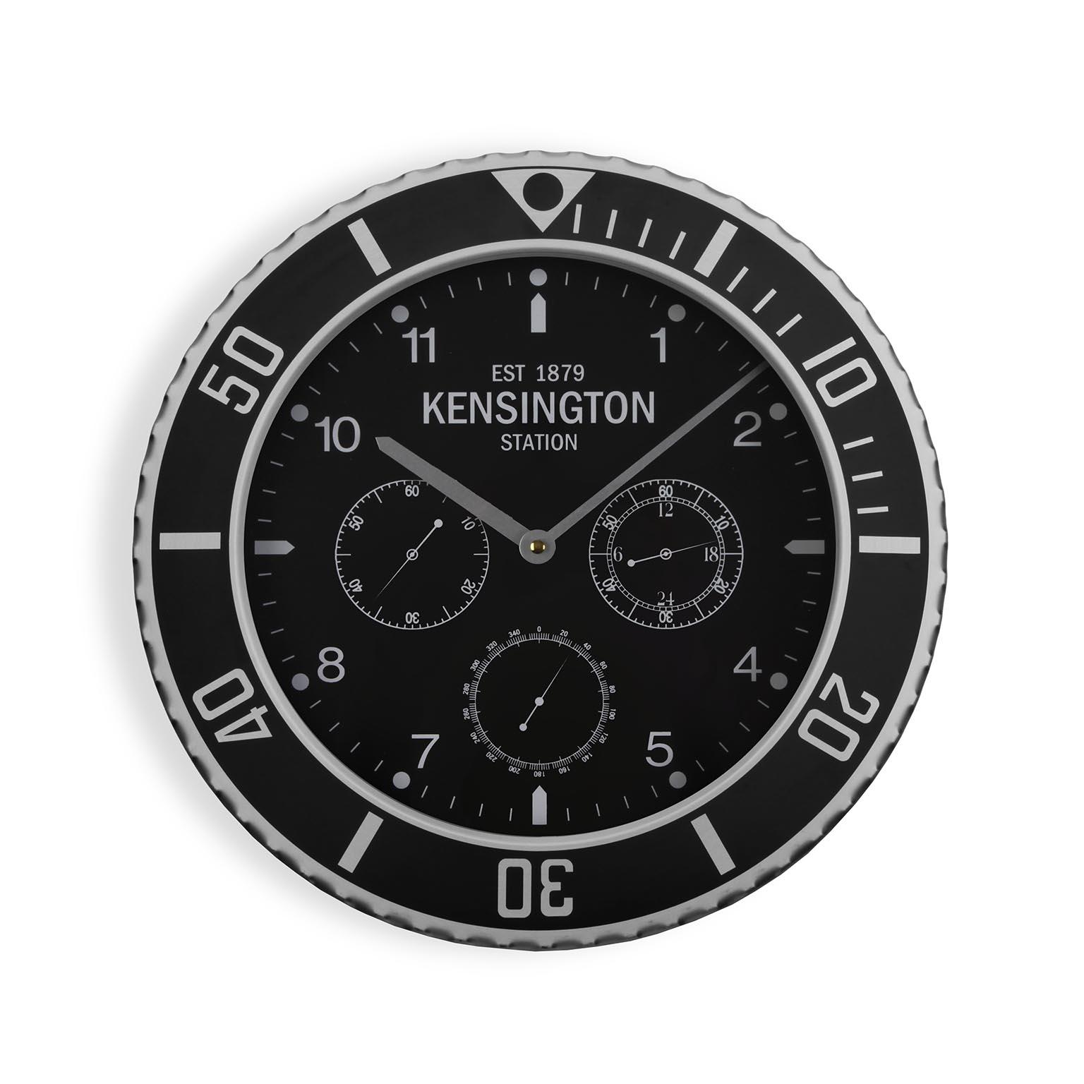 Reloj de Pared Versa Kensington Metal 5 x 40 x 40 cm