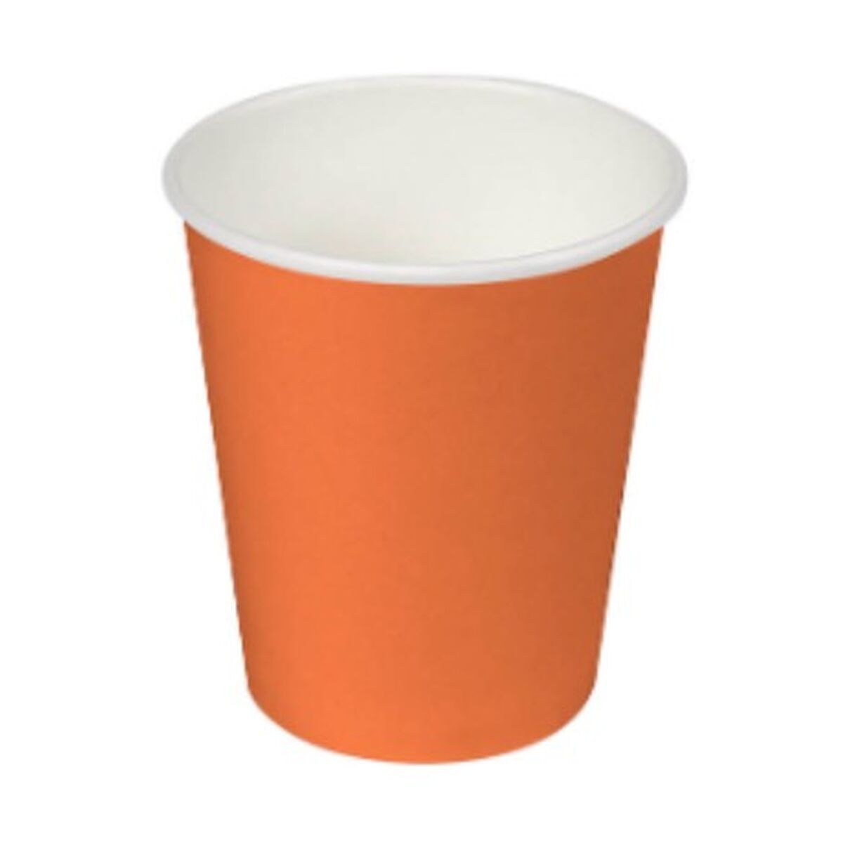 Algon Set de 24 Vasos de Cartón Naranja 200 cc (36 Unidades)