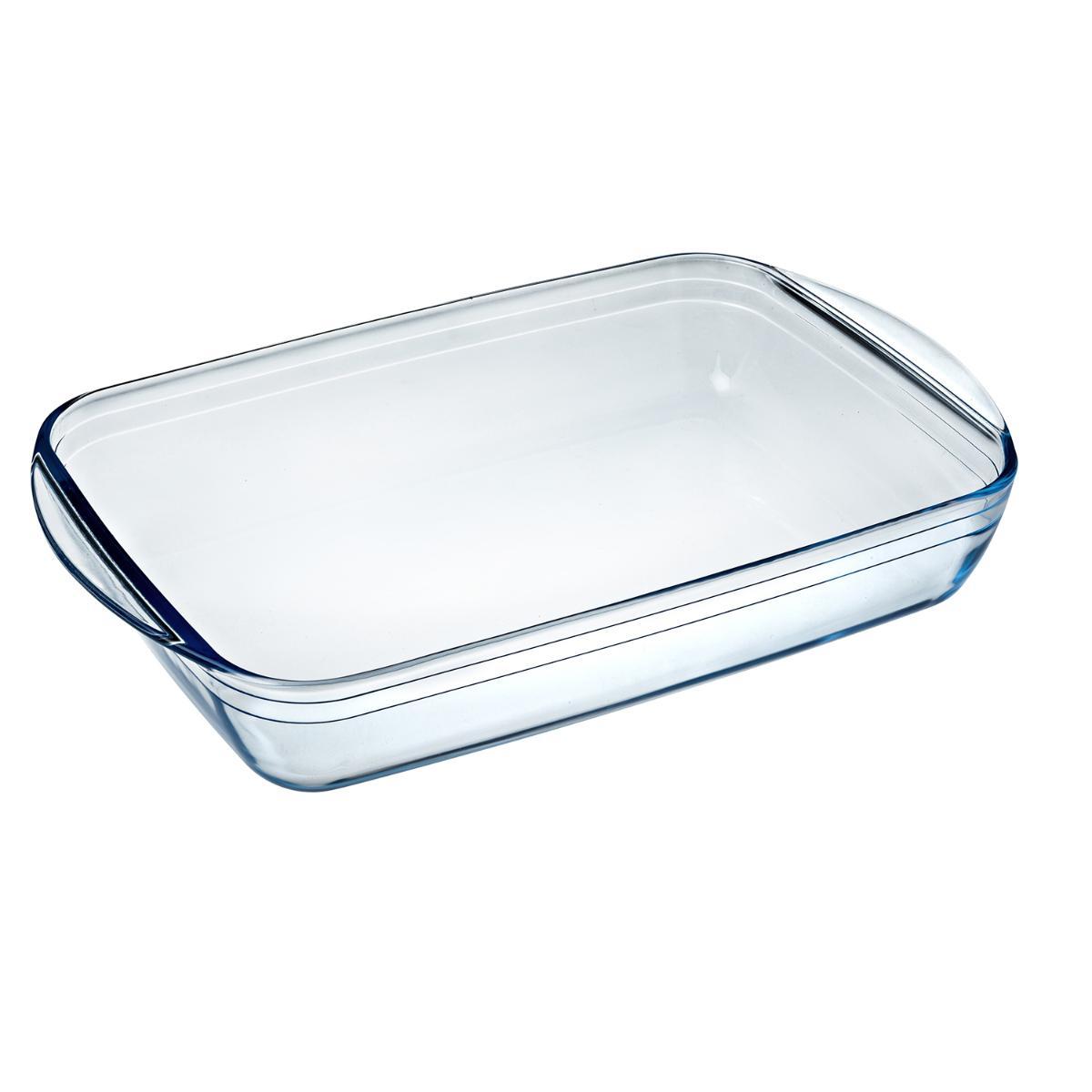 Pyrex Fuente Horno Rectangular Vidrio Borosilicato Cook&Enjoy 40,3x26,3x7,3 cm. Apta Microondas, Congelador. Resistente 300°C.