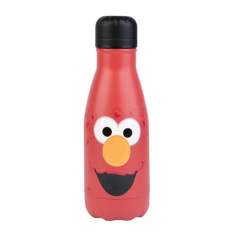 Elmo Barrio Sesamo Botella de Agua de Acero Inoxidable 260ml Doble Pared con Tapón Hermético 20cm