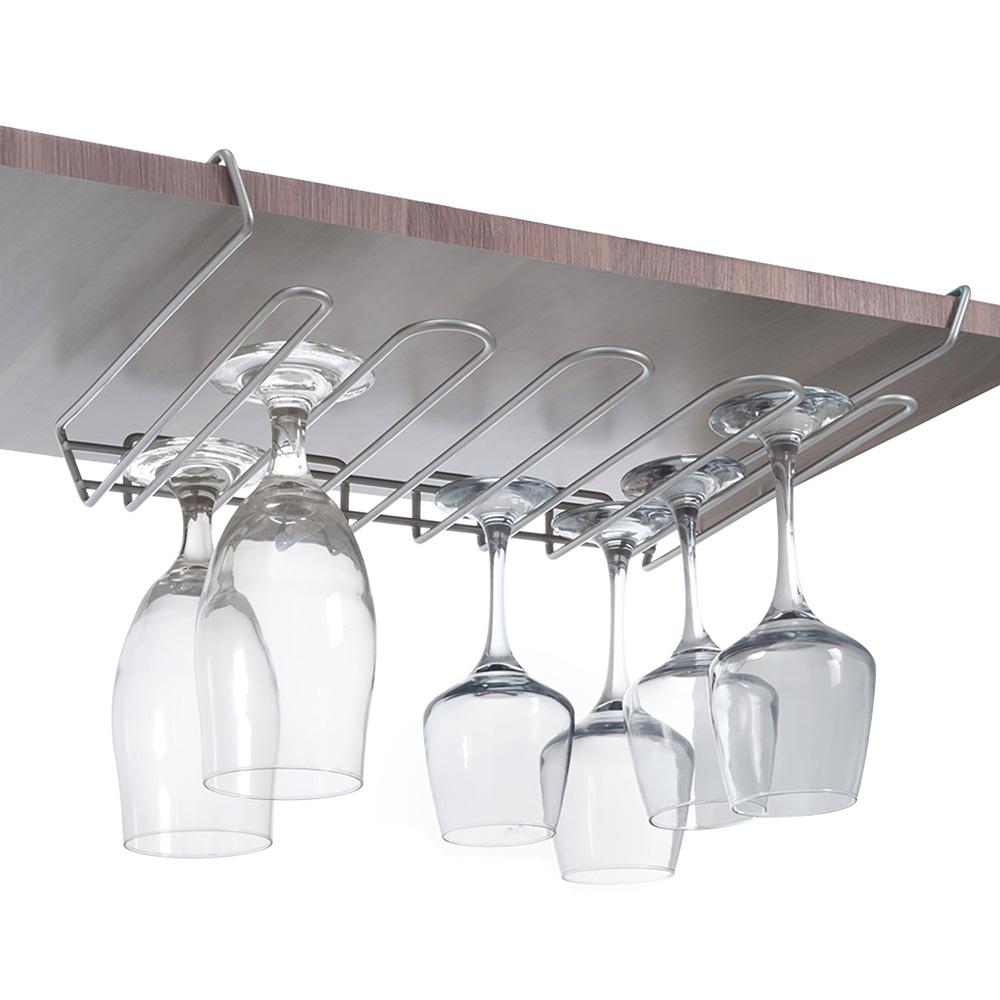 Metaltex Colgador estante para copas 'my-crystal' 38x26x7cm, capacidad 12/16 copas