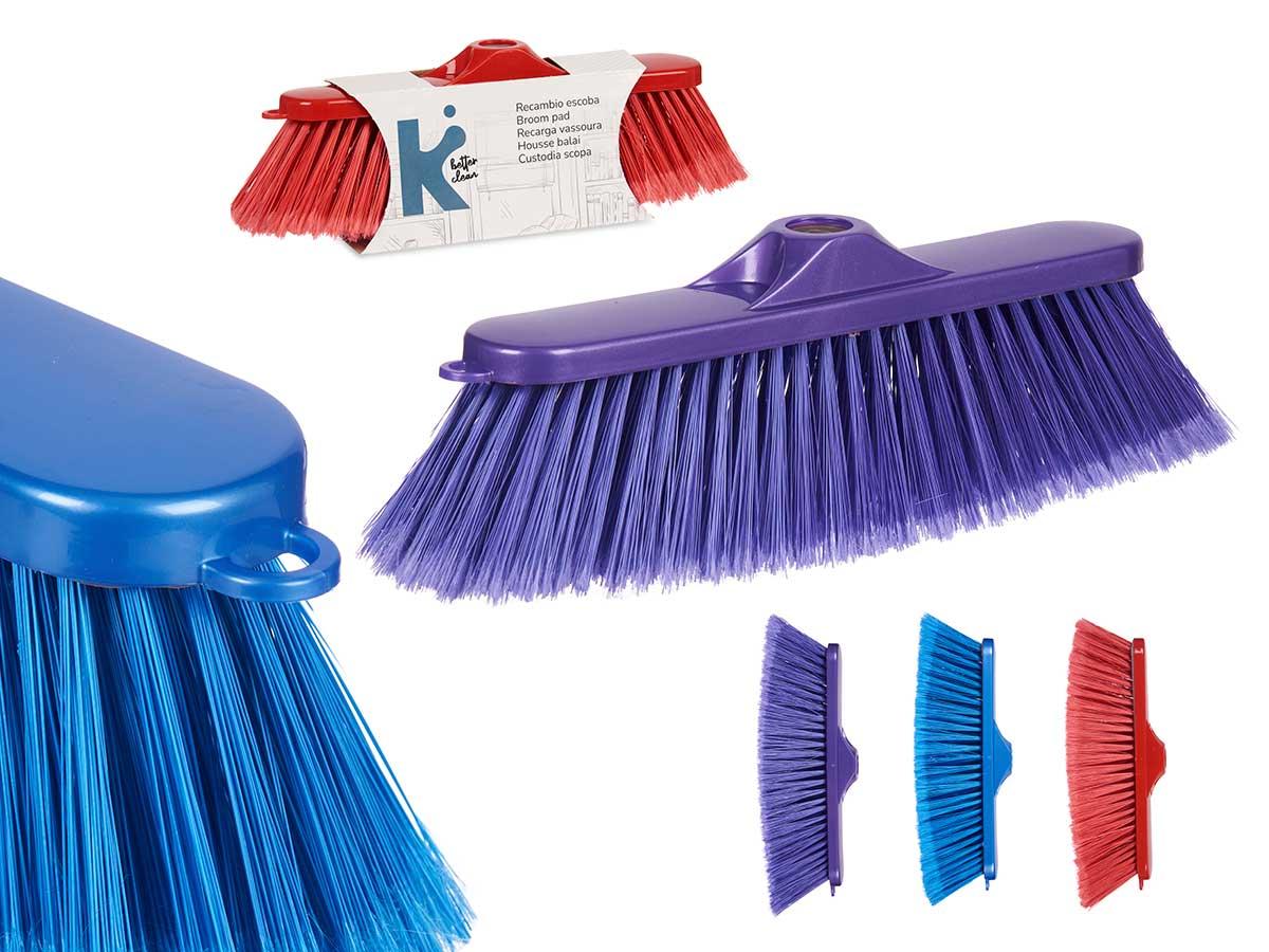 Arte Regal Recambio Cepillo Surtido 3 Colores Oscuros - Azul, Morado, Rojo 32x9x8 cm (12 Unidades)