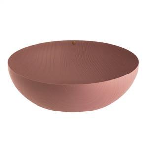 Alessi PU06/29 BR VENEER CUENCO RESINA MARRON 29cm - Bol decorativo en acero inoxidable 18/10 diseño Patricia Urquiola
