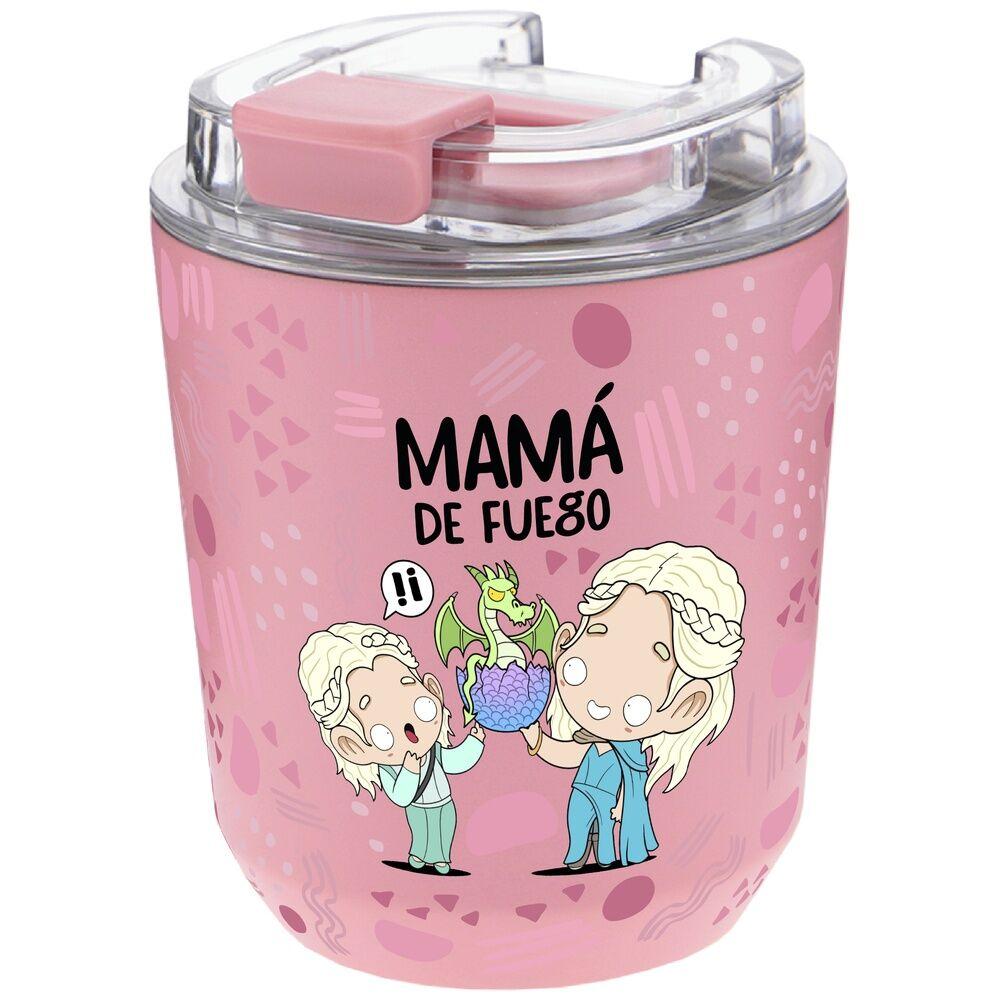 Mama de Fuego Vaso térmico 280ml Acero Inoxidable - 6h frío / 4h caliente, Libre de BPA