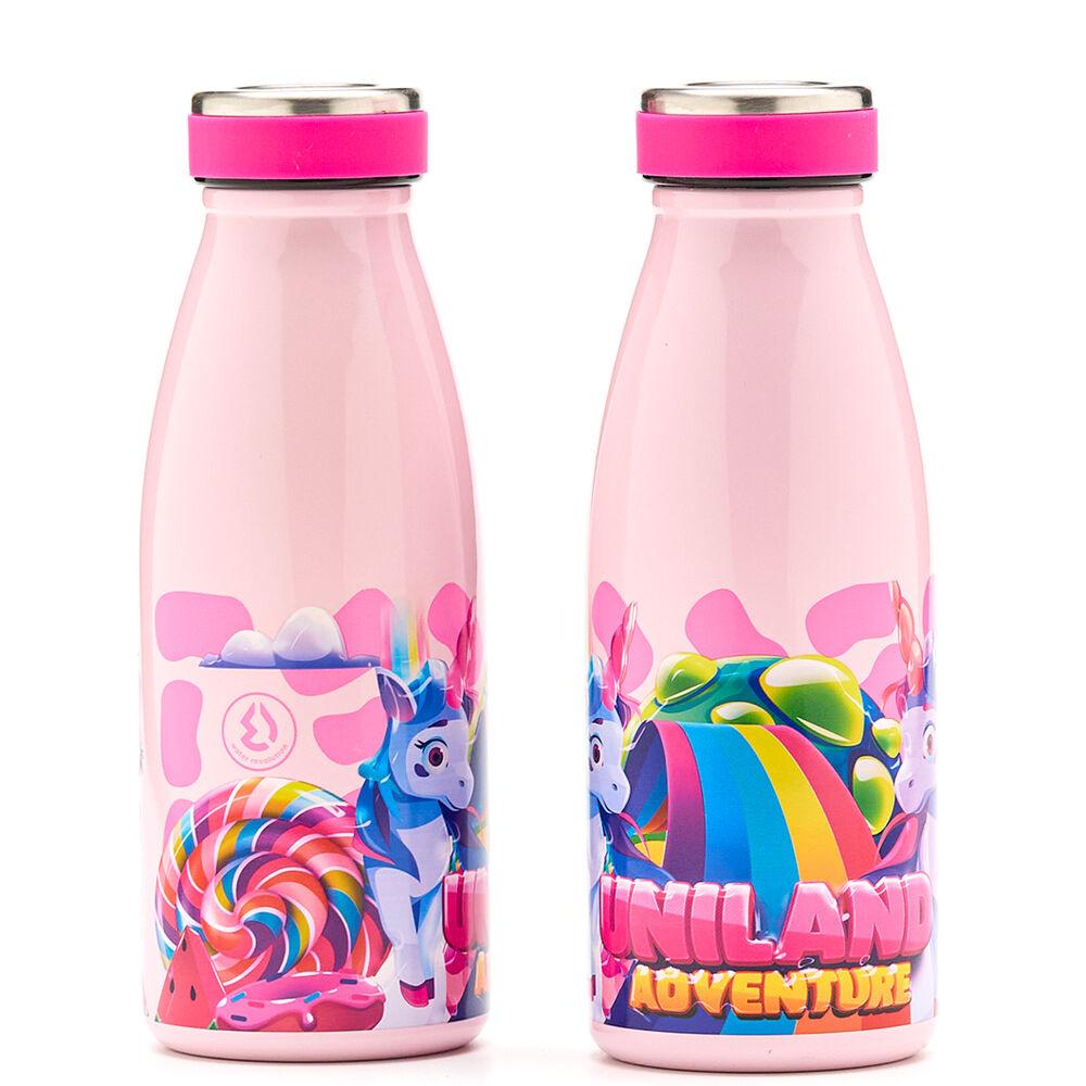 WATER REVOLUTION Botella termo Uniland 350ml, acero inoxidable, doble pared, 24h frío / 12h caliente