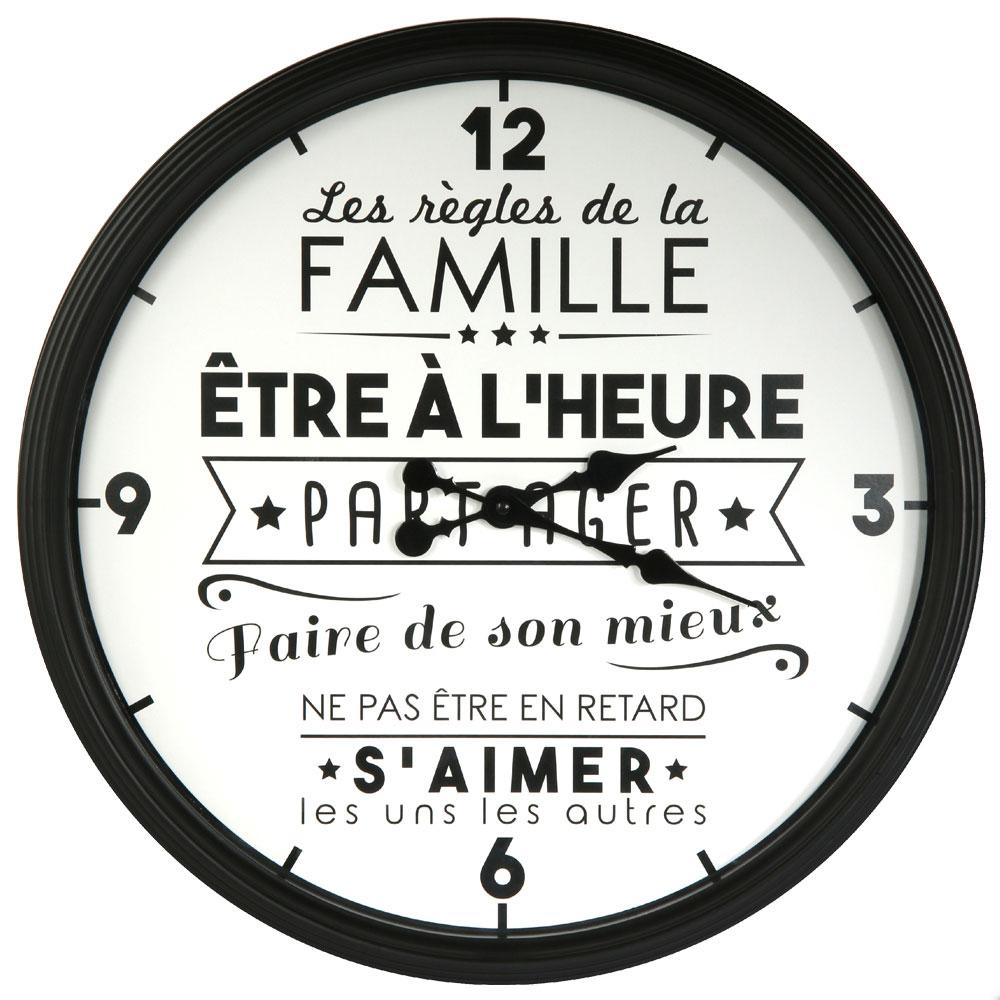 Home Deco Factory Reloj de Pared Decorativo Colección Bistrot Diámetro 50 cm
