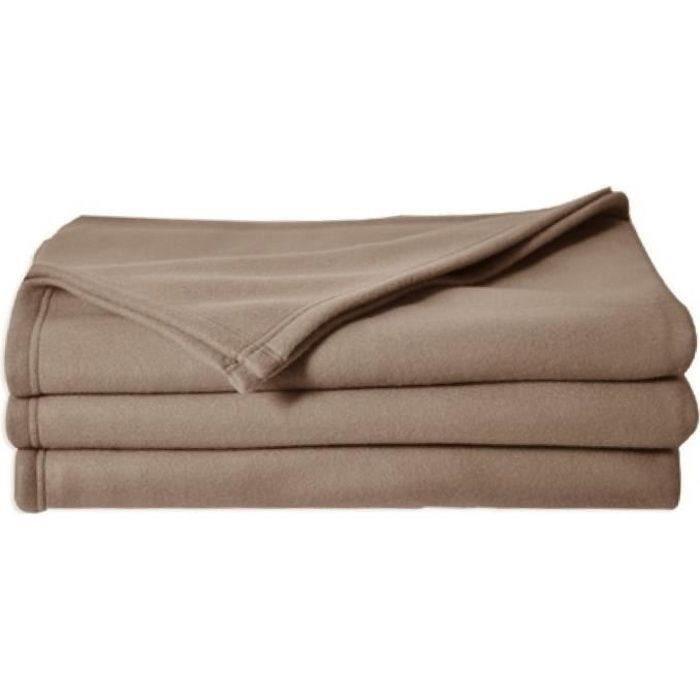 Toison D'Or POLECO Manta Polar 100% Poliéster Taupe 240x260 cm