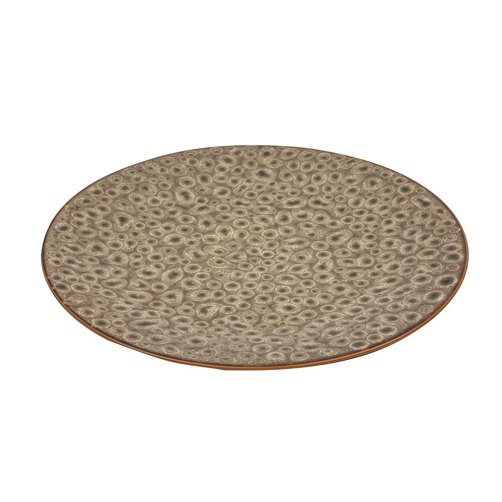 Avet Plato Colección Amoeba 27 cm, Juego de 6 Unidades con Esmaltado Reactivo que hace cada Pieza Única, Acabado Brillante